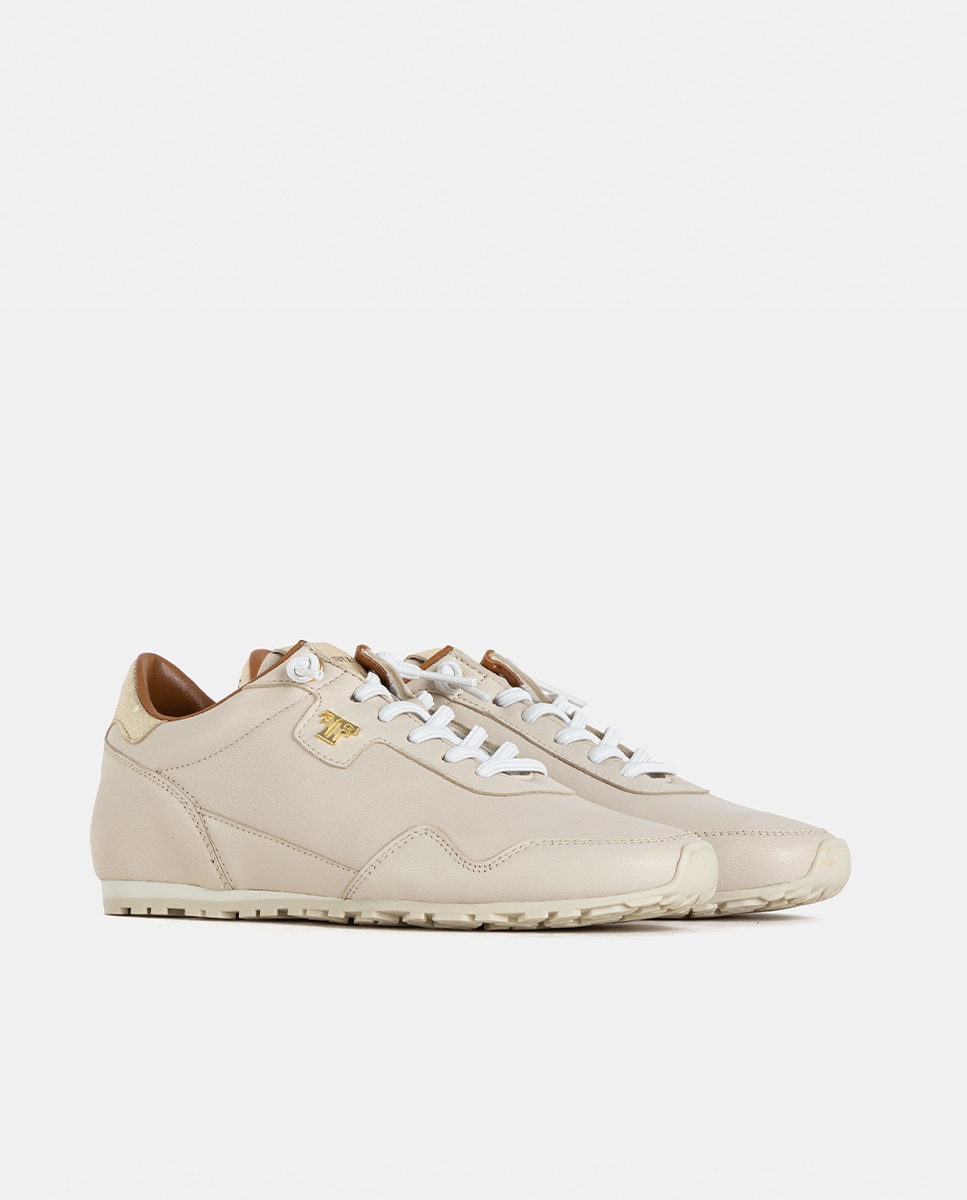 Zapatillas deportivas de mujer confeccionadas en napa - Farrutx - Blanco Blanco-3