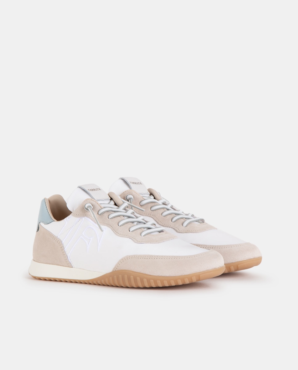 Zapatillas deportivas de mujer confeccionadas en nylon con piezas de velour y napa - Farrutx - Multicolor Multicolor-3
