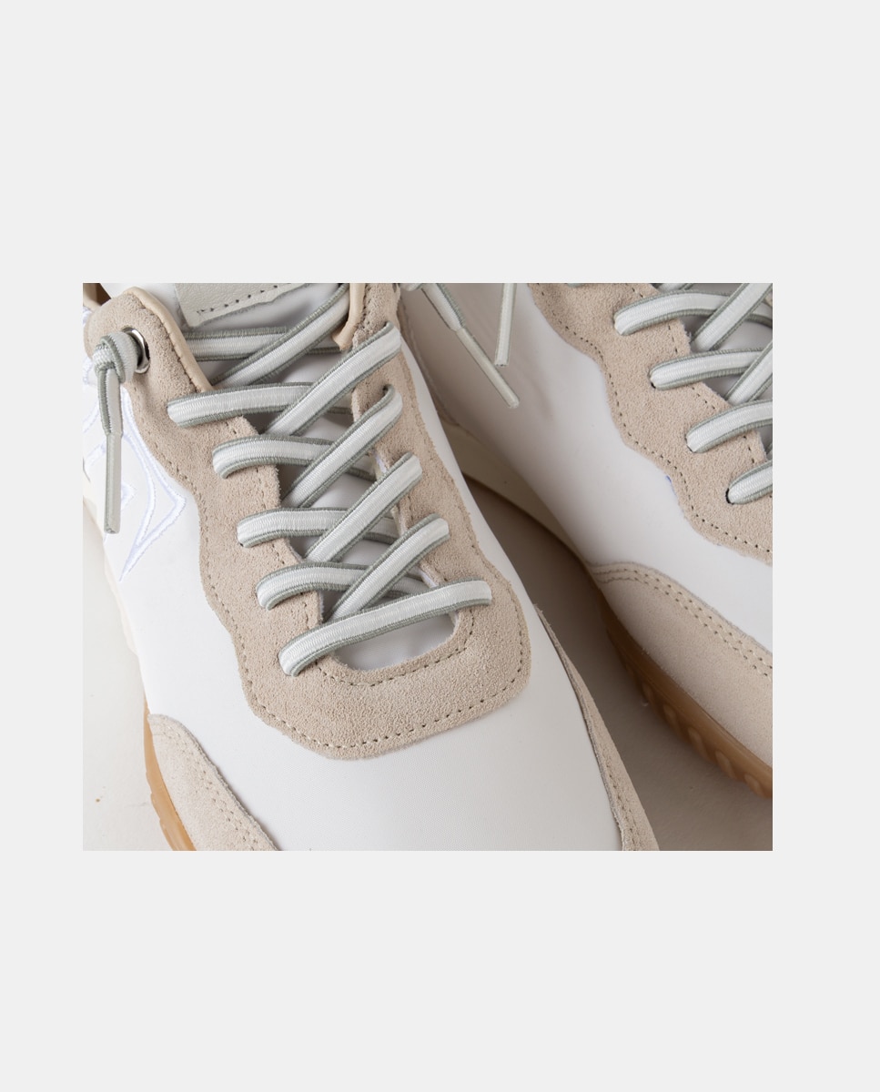 Zapatillas deportivas de mujer confeccionadas en nylon con piezas de velour y napa - Farrutx - Multicolor Multicolor-2