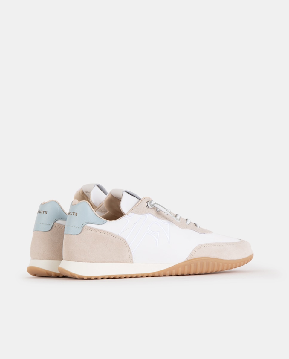 Zapatillas deportivas de mujer confeccionadas en nylon con piezas de velour y napa - Farrutx - Multicolor Multicolor-4