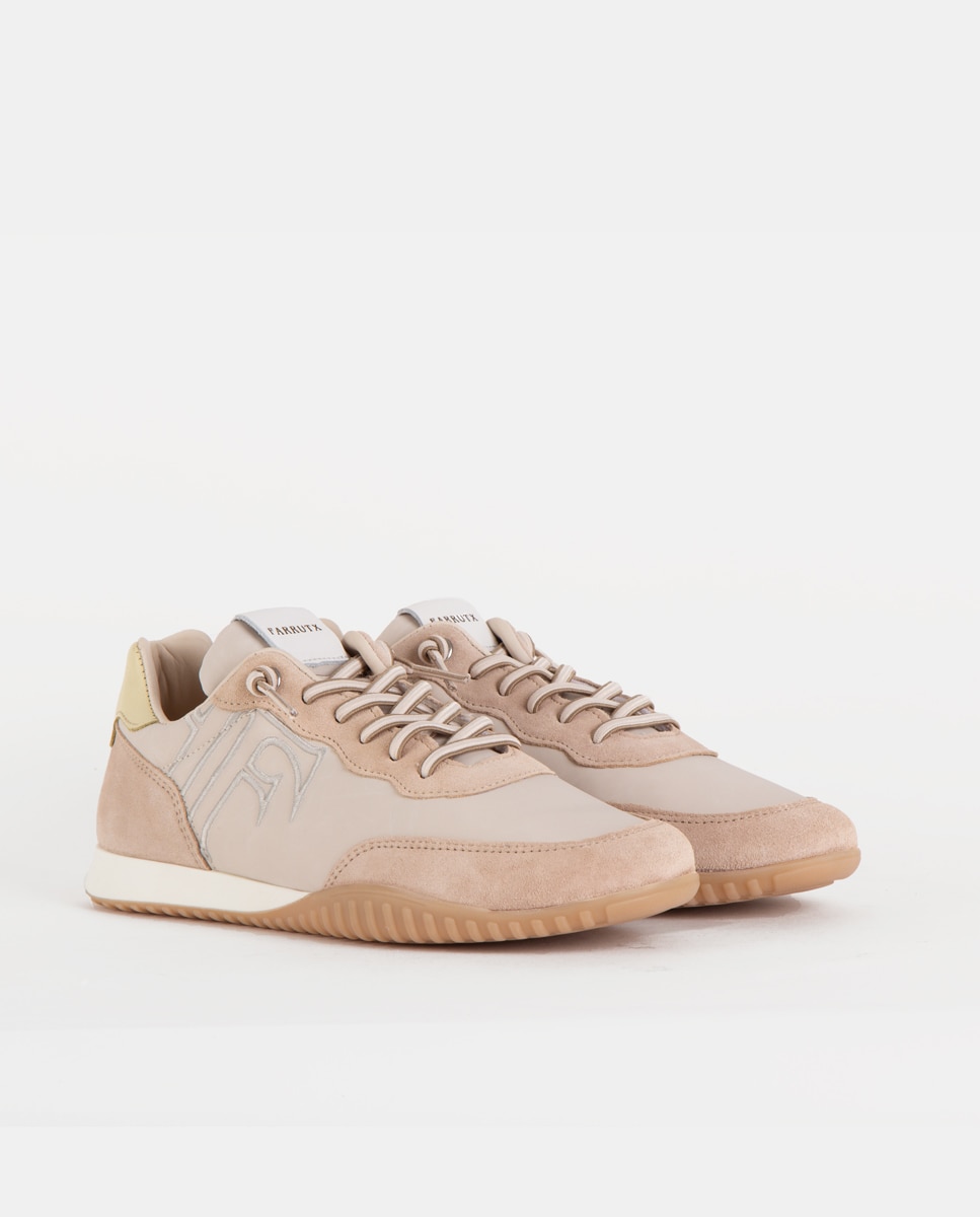 Zapatillas deportivas de mujer confeccionadas en nylon con piezas de velour y napa - Farrutx - Arena Arena-3