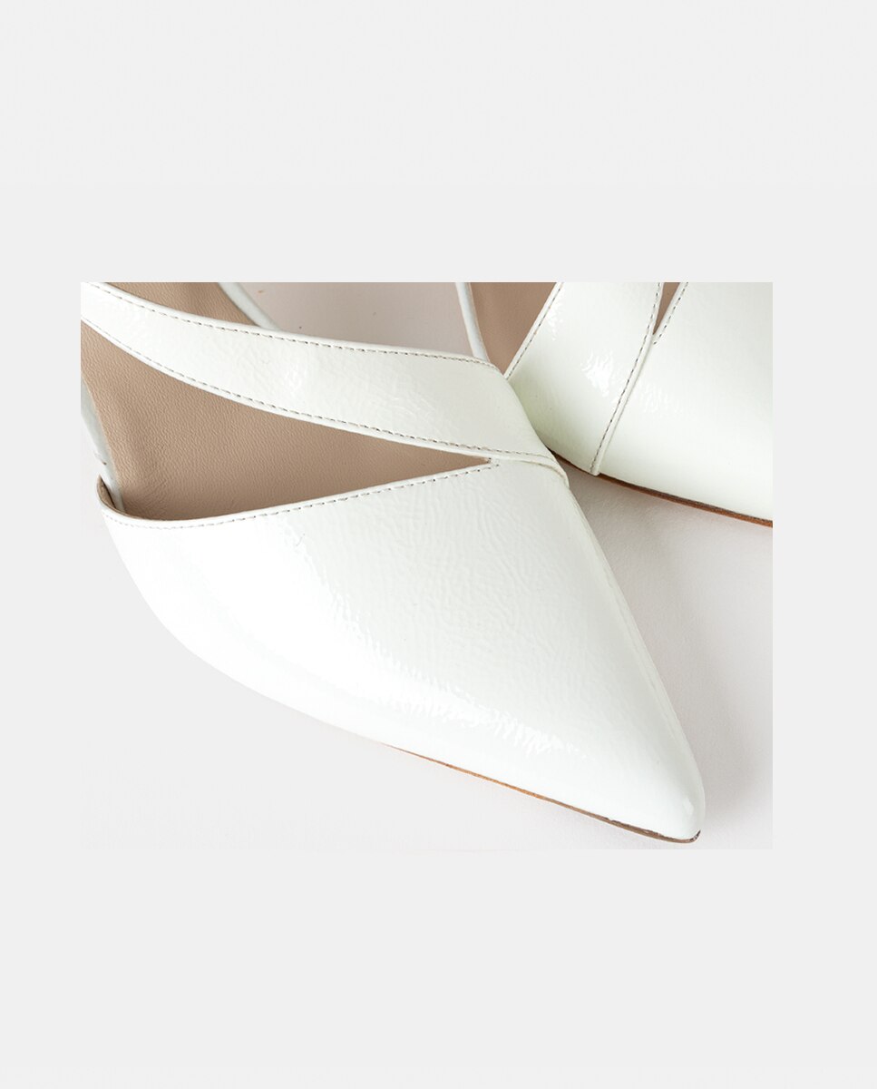 Zapatos de salón de mujer confeccionados en piel - Farrutx - Blanco Blanco-2