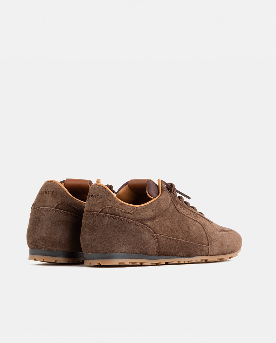 Zapatillas deportivas de mujer elaboradas en velour - Farrutx - Cuero Cuero-4