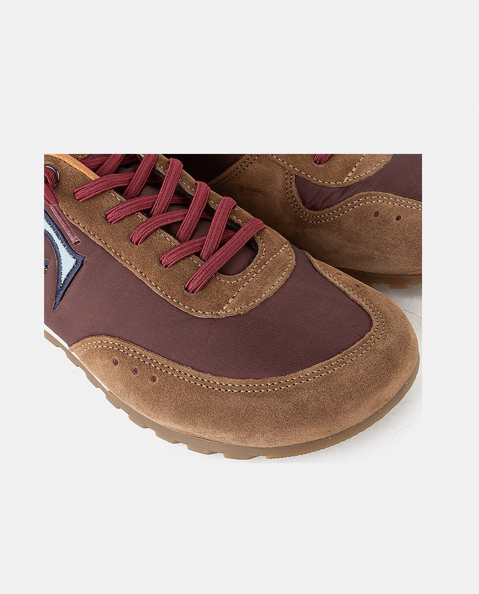 Zapatillas deportivas de mujer con base de nylon de estilo barefoot - Farrutx - Cuero Cuero-2