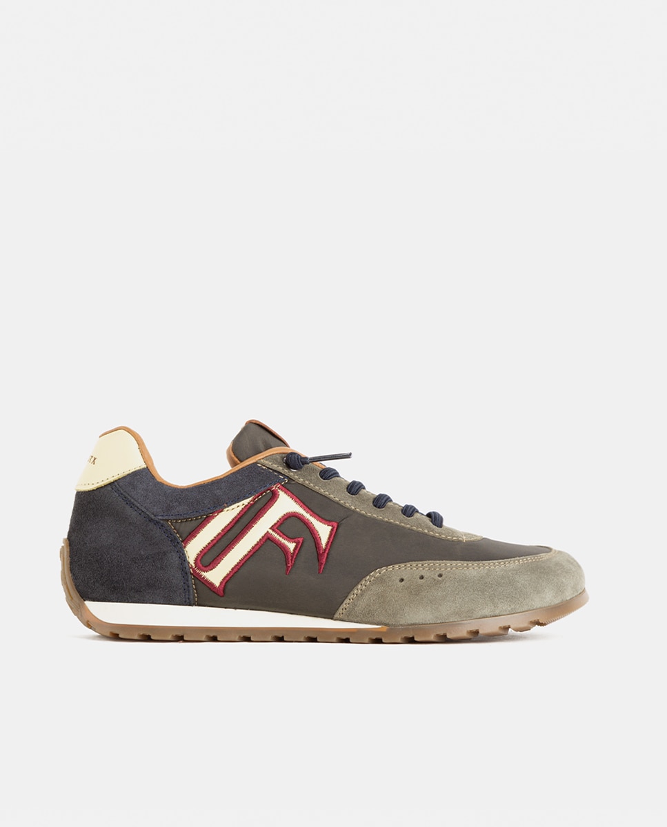 Zapatillas deportivas de mujer con base de nylon de estilo barefoot - Farrutx - Verde militar Verde militar-1