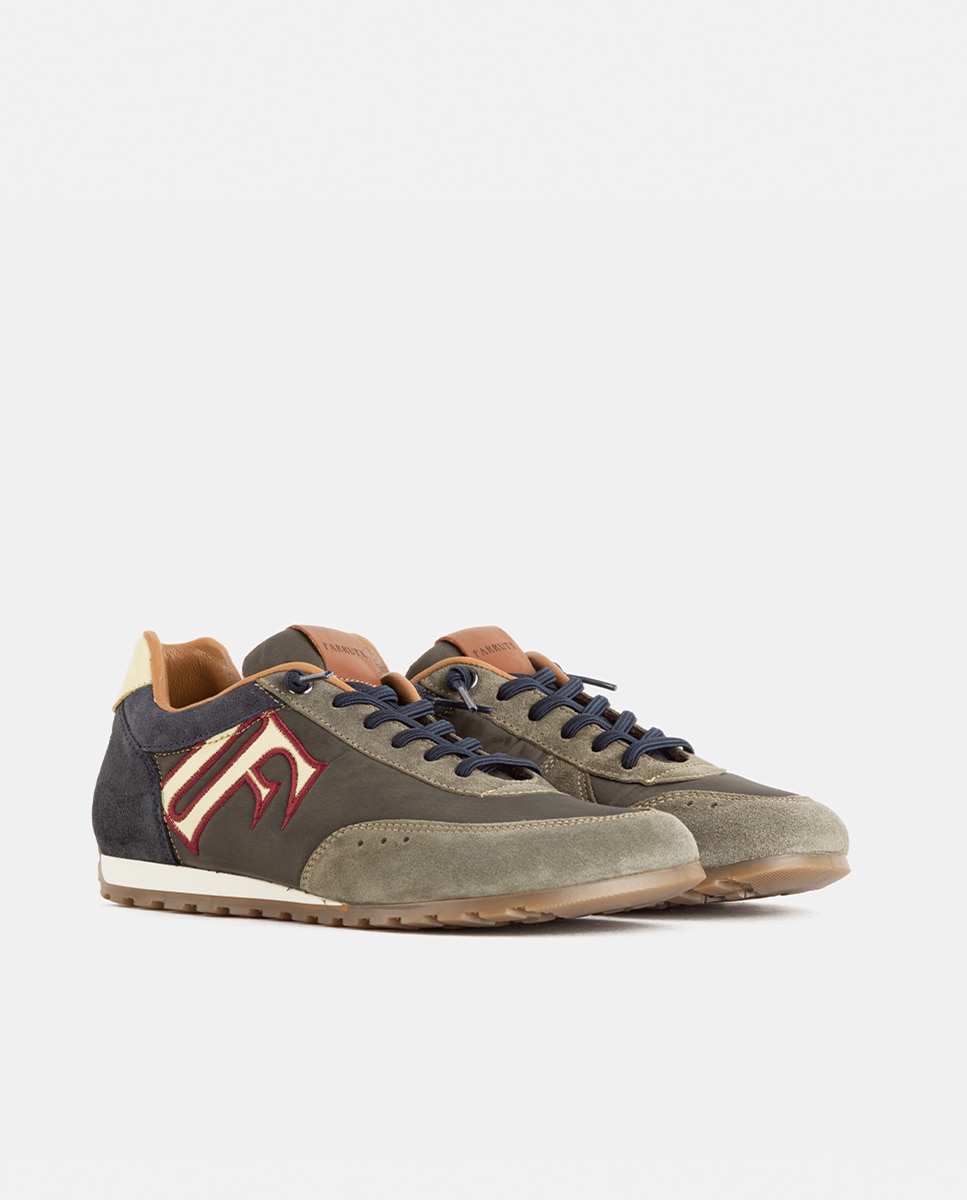 Zapatillas deportivas de mujer con base de nylon de estilo barefoot - Farrutx - Verde militar Verde militar-3
