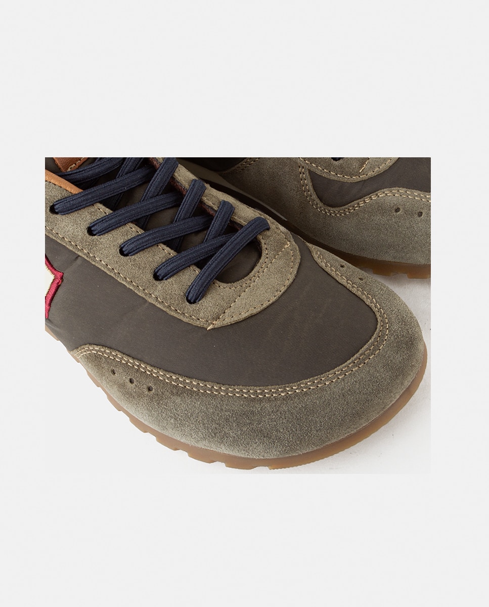 Zapatillas deportivas de mujer con base de nylon de estilo barefoot - Farrutx - Verde militar Verde militar-2