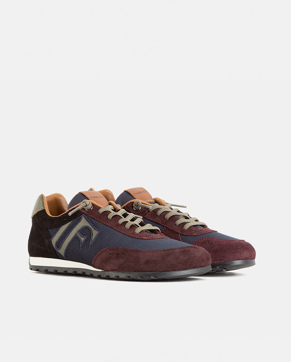 Zapatillas deportivas de mujer con base de rejilla de estilo barefoot - Farrutx - Marino Marino-3