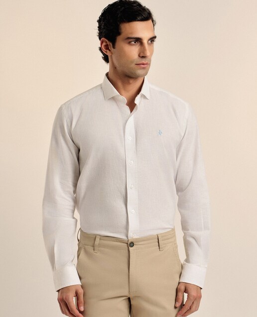 Imagen 0 de Camisa de hombre corte classic lisa manga larga