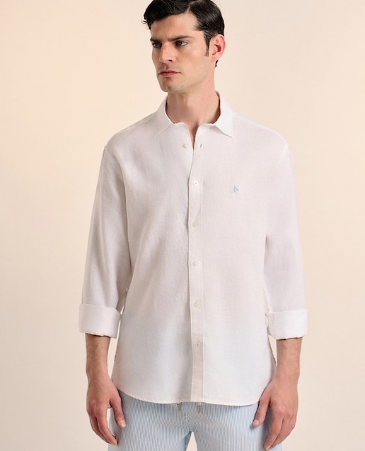 Imagen 0 de Camisa lino de hombre corte classic lisa