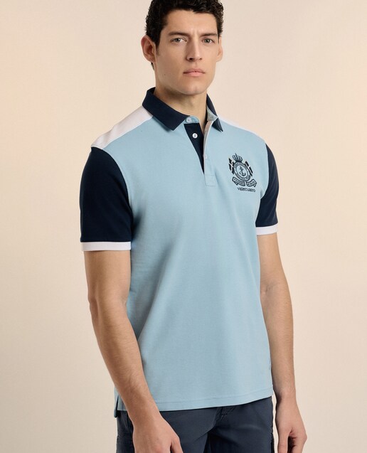 Imagen 0 de Polo de piqué de hombre manga corta liso