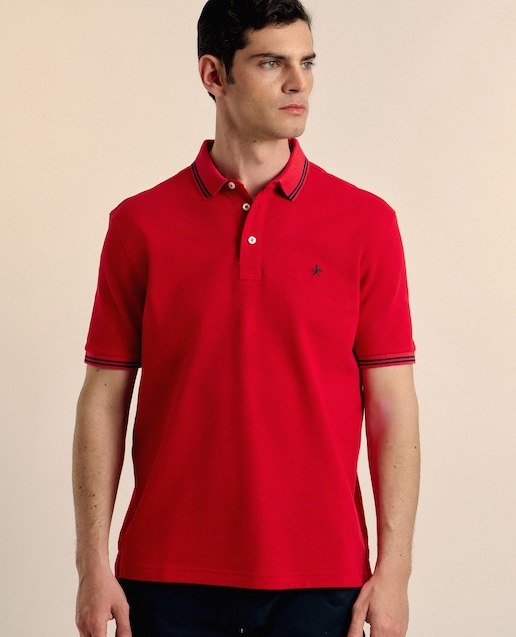 Imagen 0 de Polo de piqué de hombre corte classic manga corta
