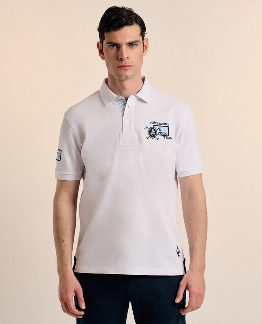 Imagen 0 de Polo de piqué de hombre corte classic manga corta