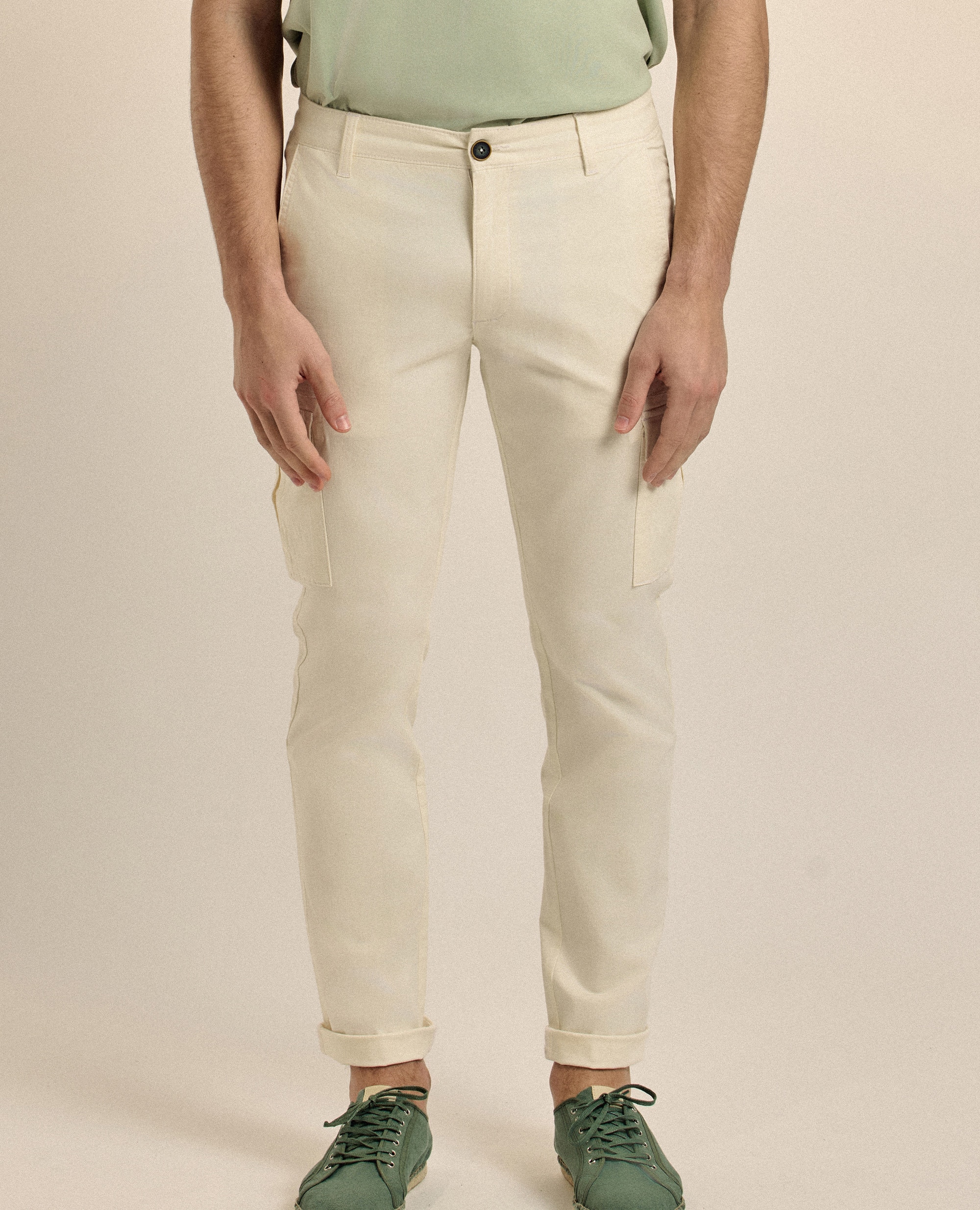 Chino cargo de hombre corte regular fit - Valecuatro - Beige Beige-2