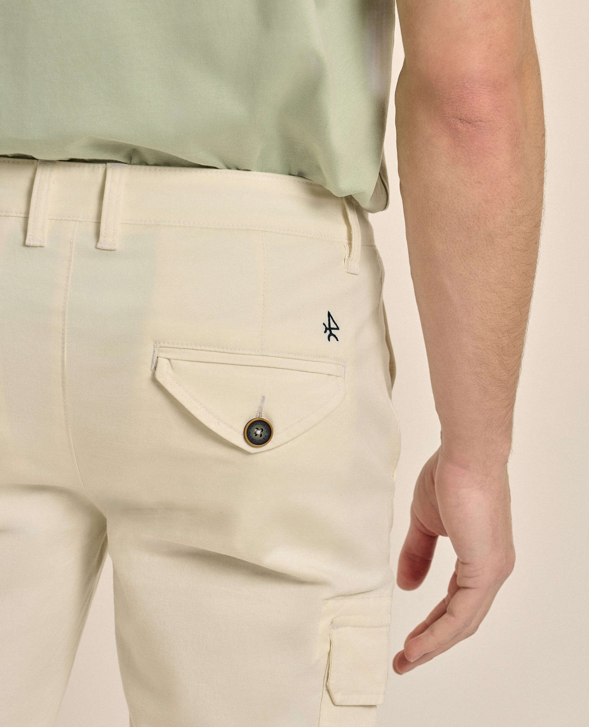 Chino cargo de hombre corte regular fit - Valecuatro - Beige Beige-4