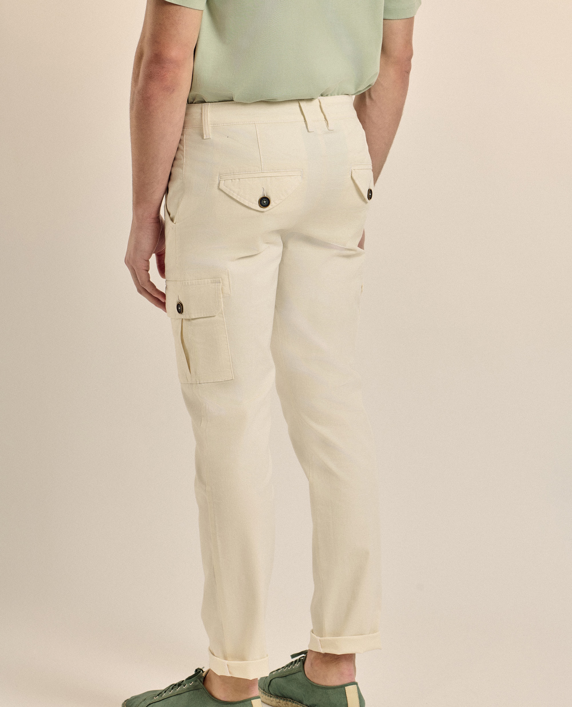 Chino cargo de hombre corte regular fit - Valecuatro - Beige Beige-5