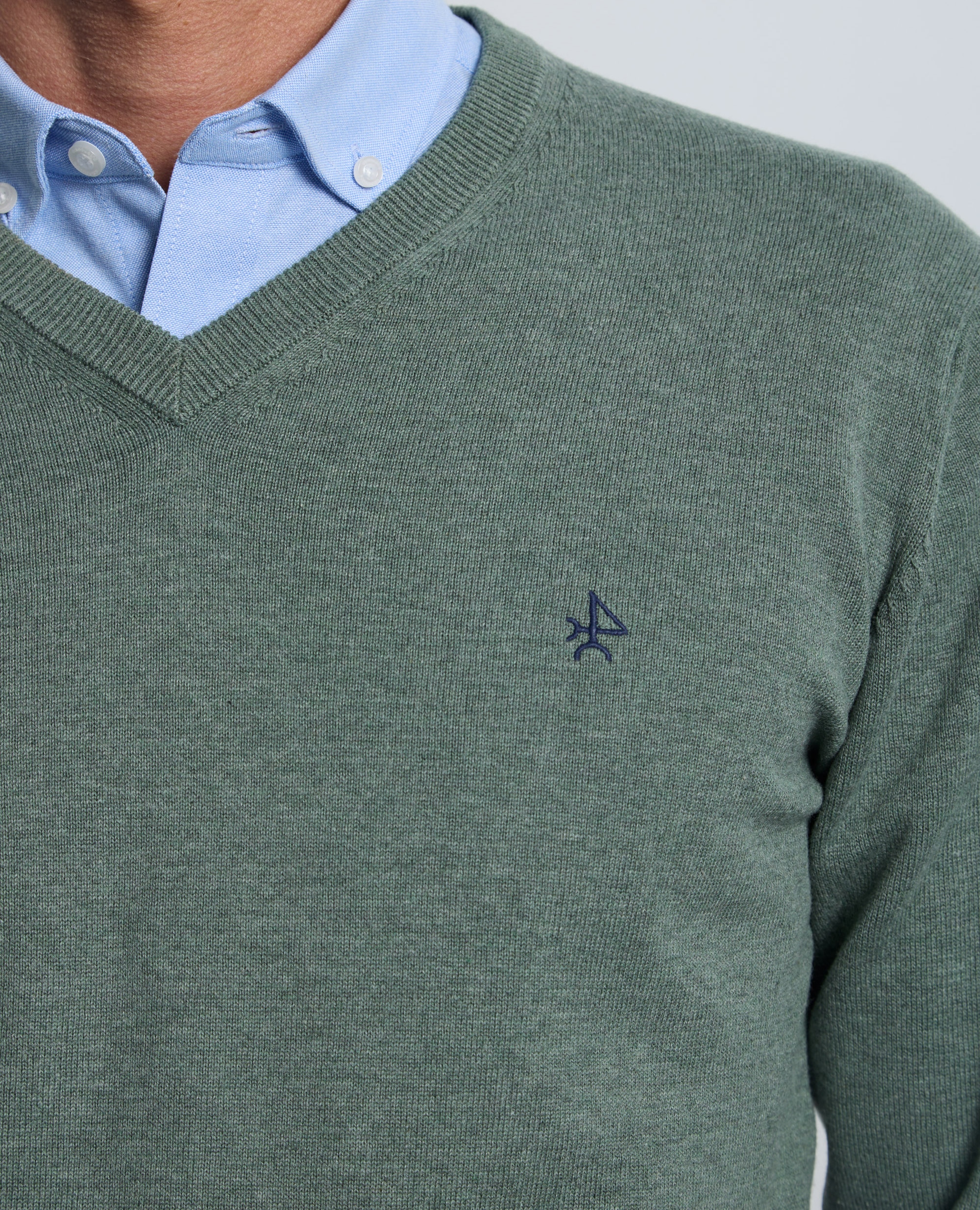 Jersey de hombre con cuello de pico - Valecuatro - Verde oscuro Verde oscuro-6