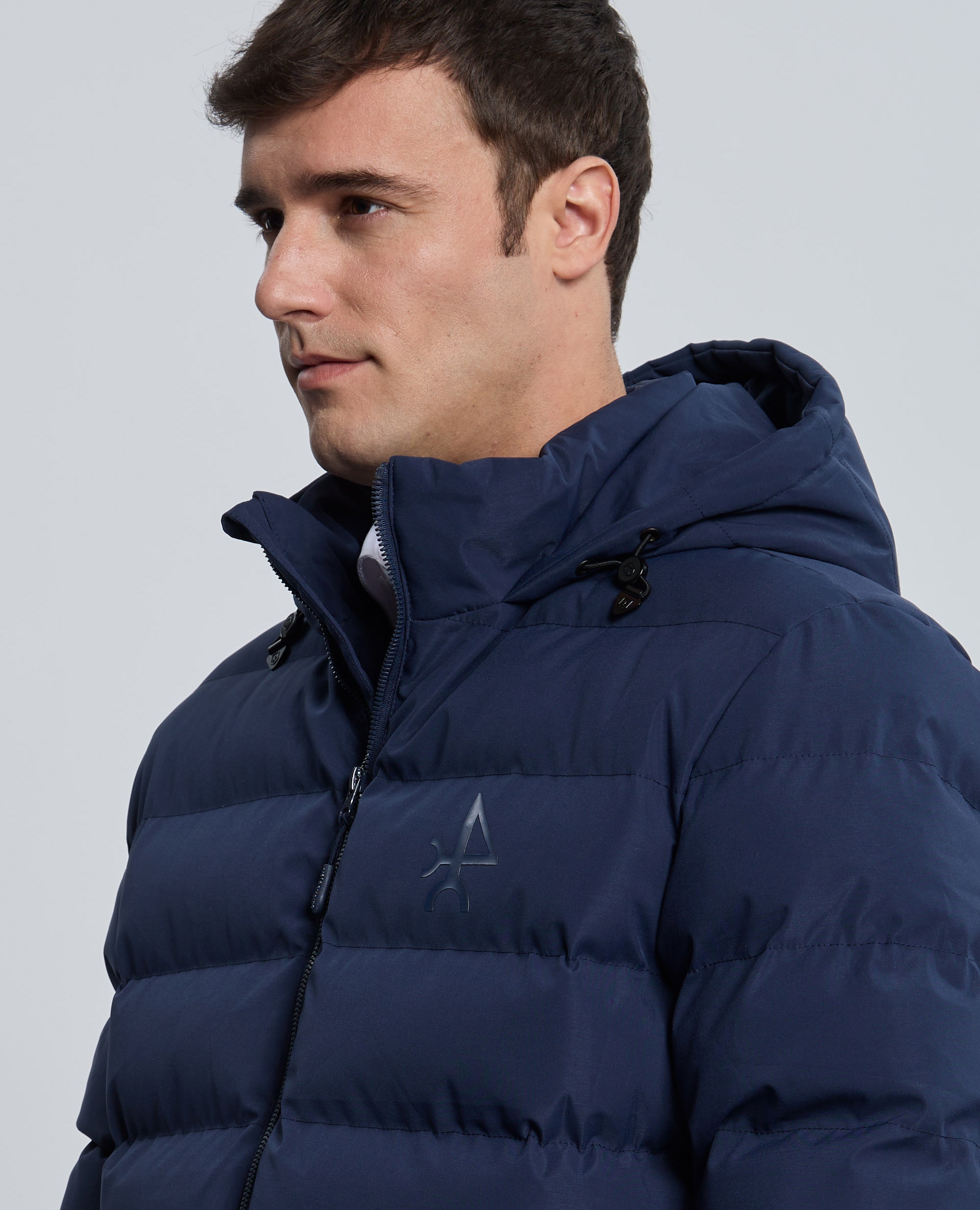 Plumífero de hombre acolchado con capucha - Valecuatro - Azul marino Azul marino-2