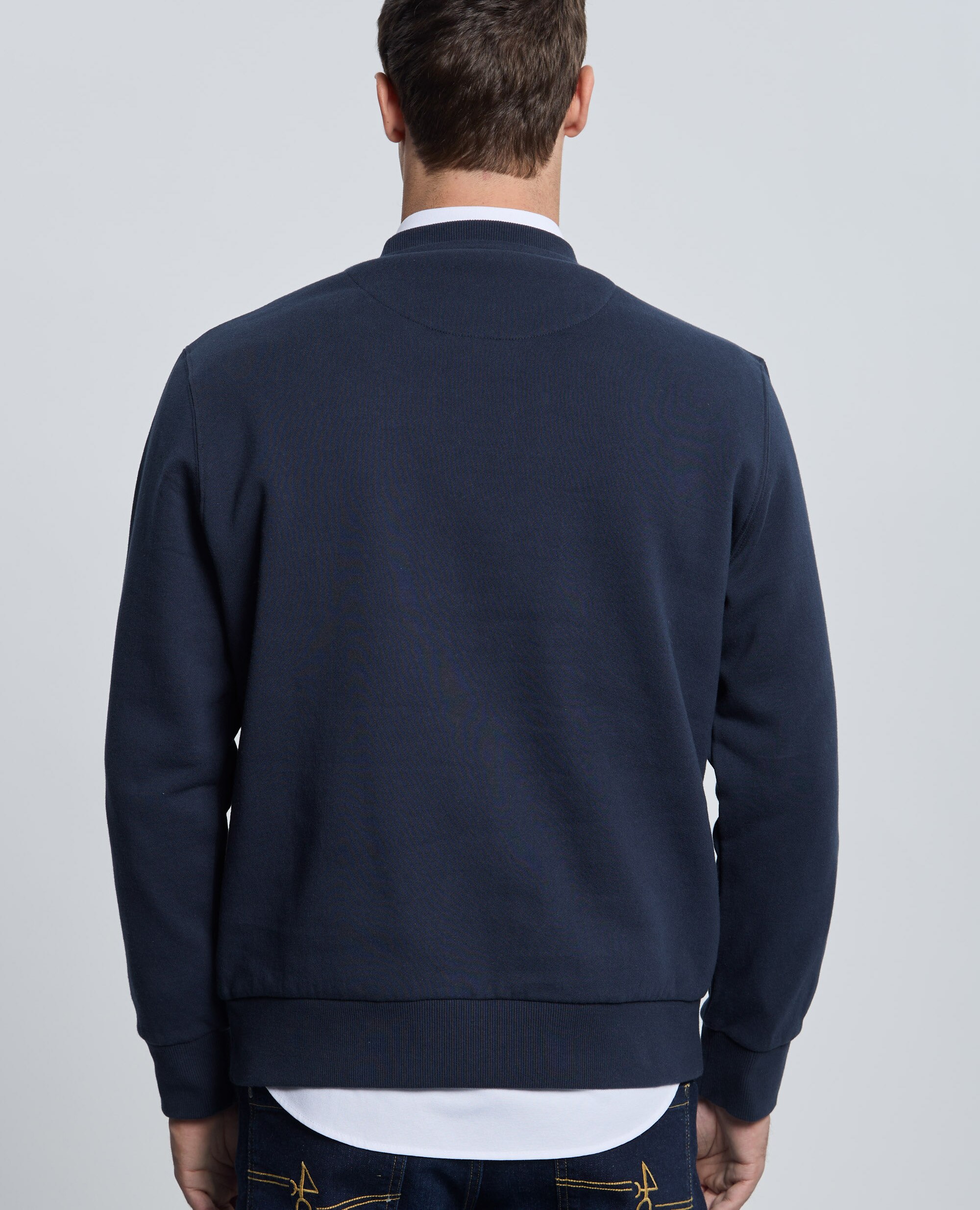 Sudadera de hombre con cuello redondo - Valecuatro - Azul marino Azul marino-2