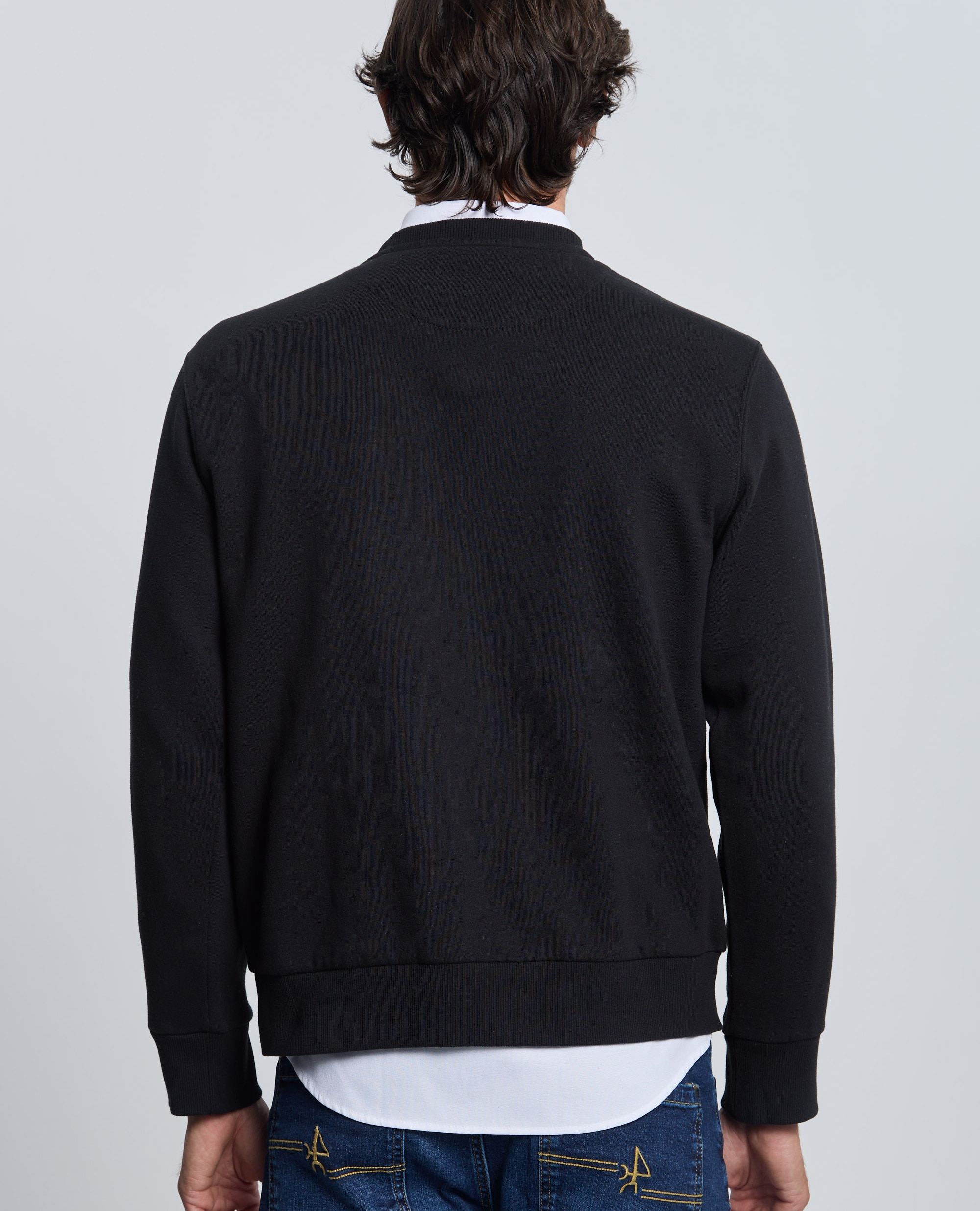 Sudadera de hombre con cuello redondo - Valecuatro - Negro Negro-2