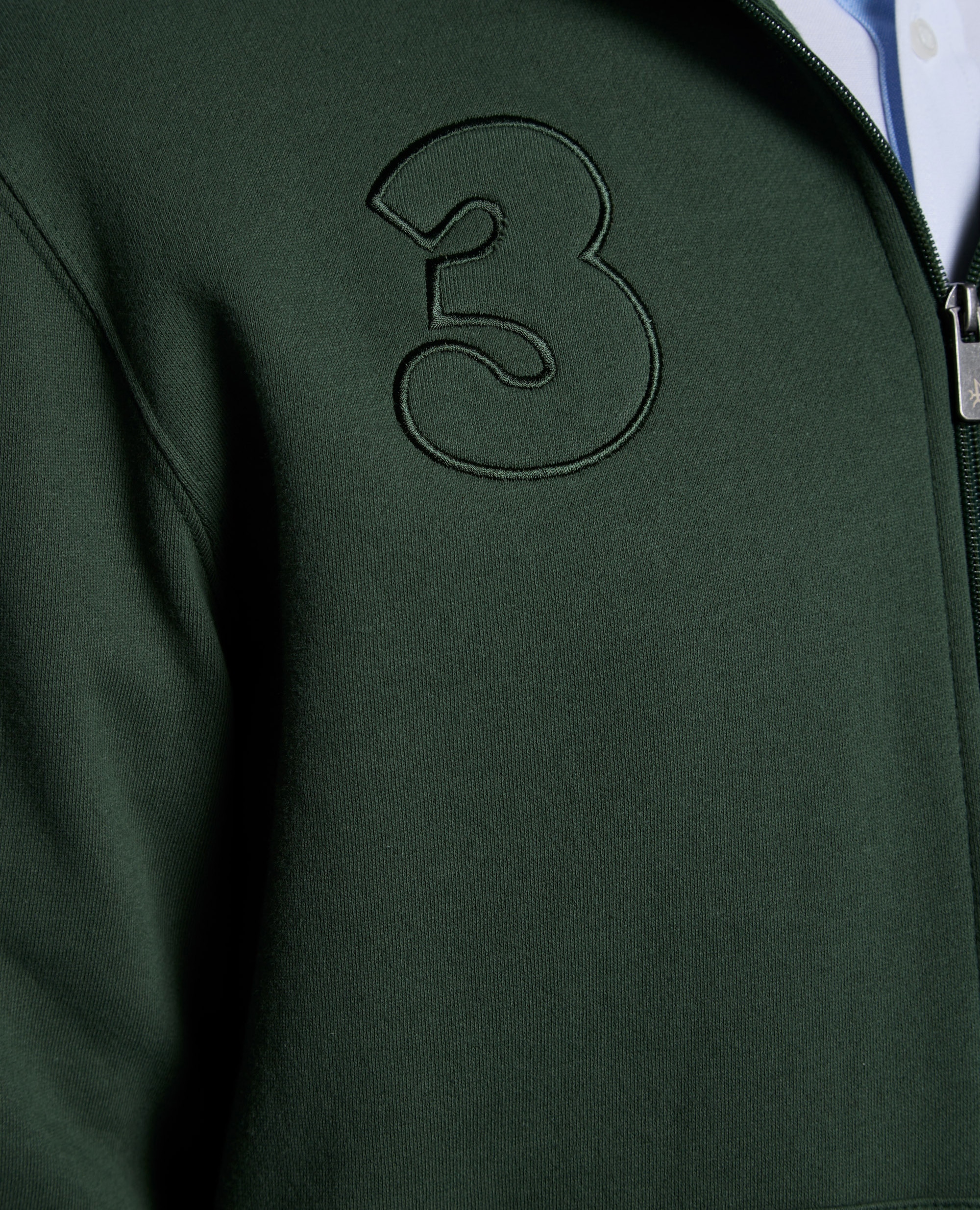 Sudadera de hombre de cierre con cremallera con capucha - Valecuatro - Verde oscuro Verde oscuro-7