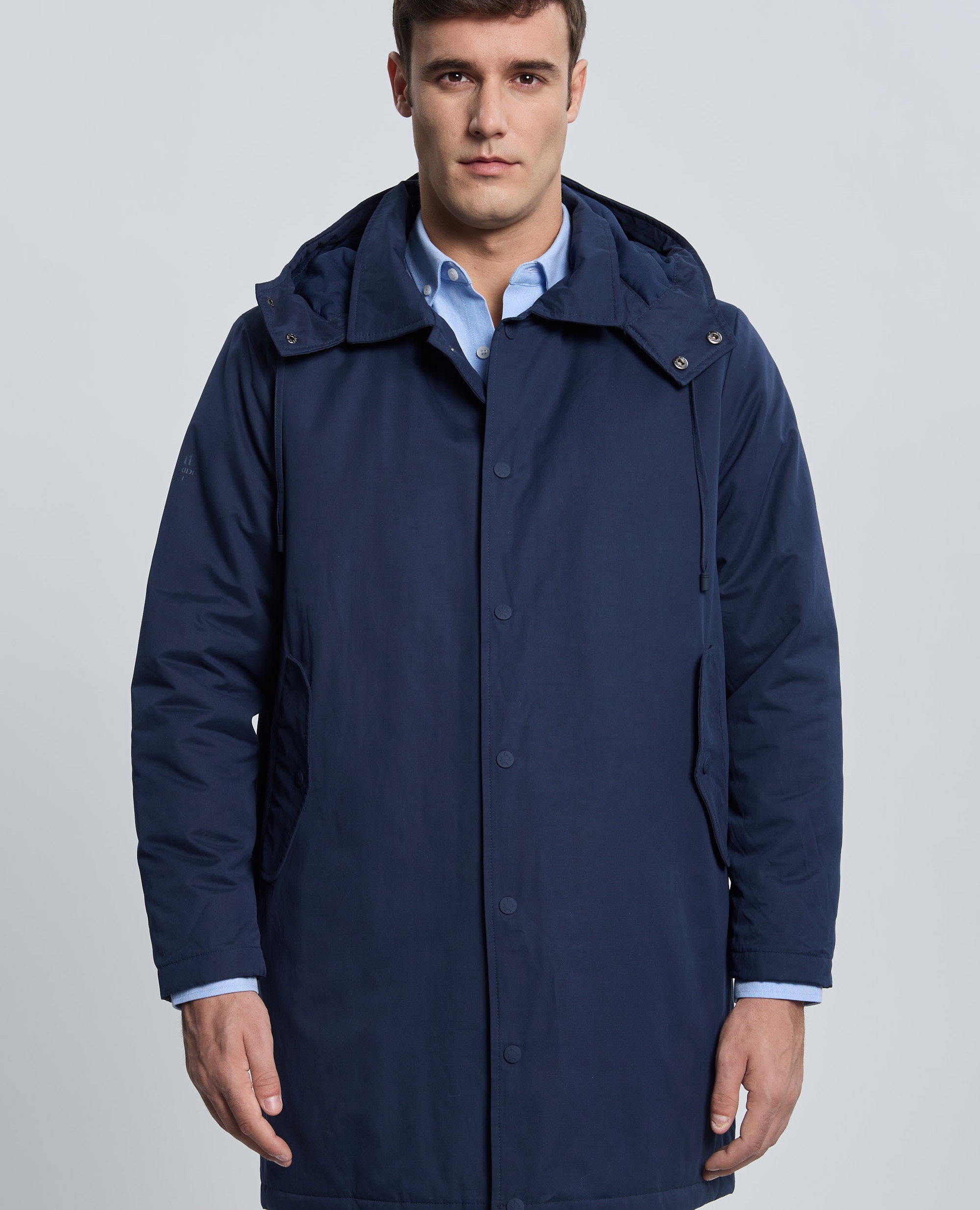 Parka de hombre con capucha - Valecuatro - Azul marino Azul marino-1