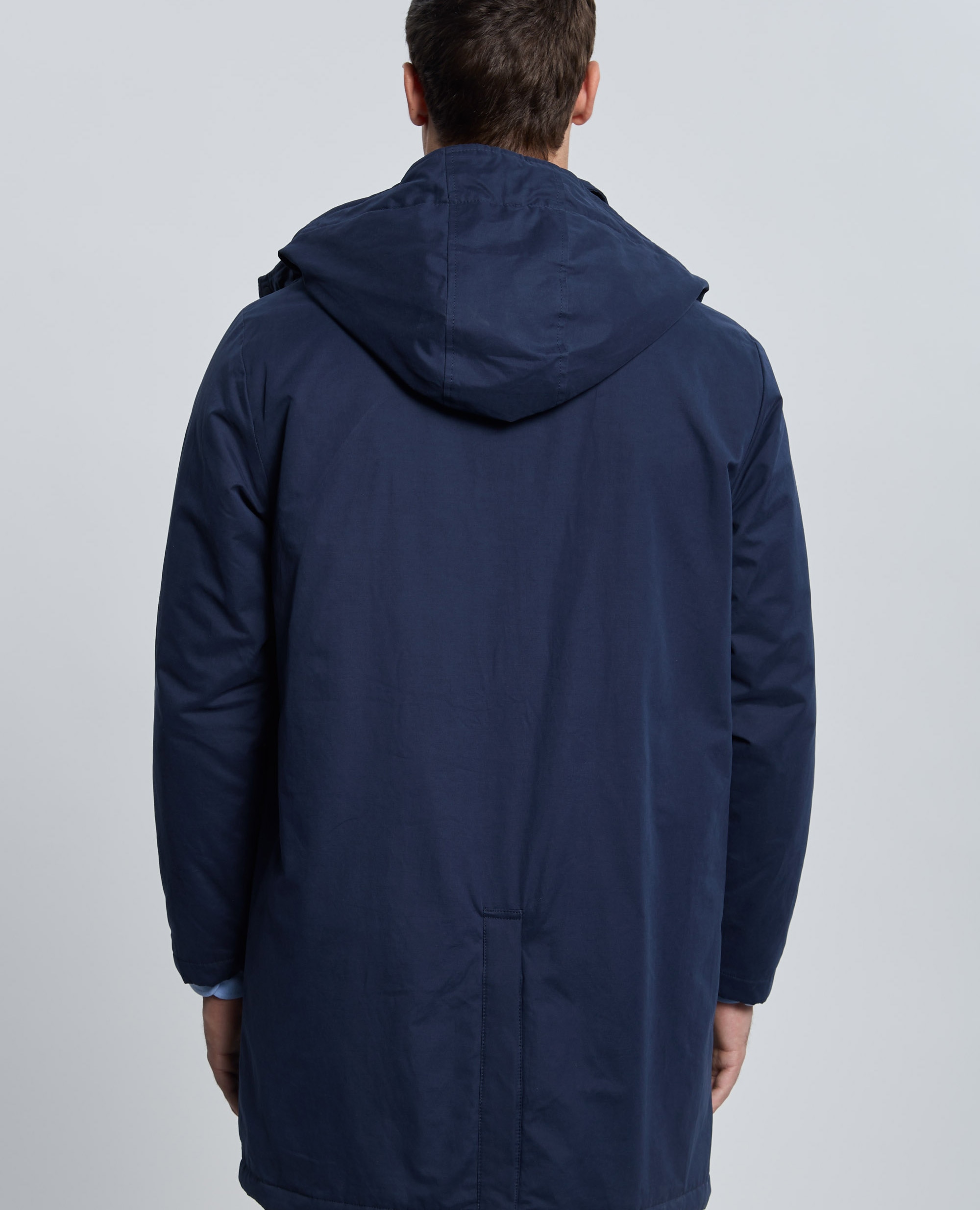 Parka de hombre con capucha - Valecuatro - Azul marino Azul marino-2