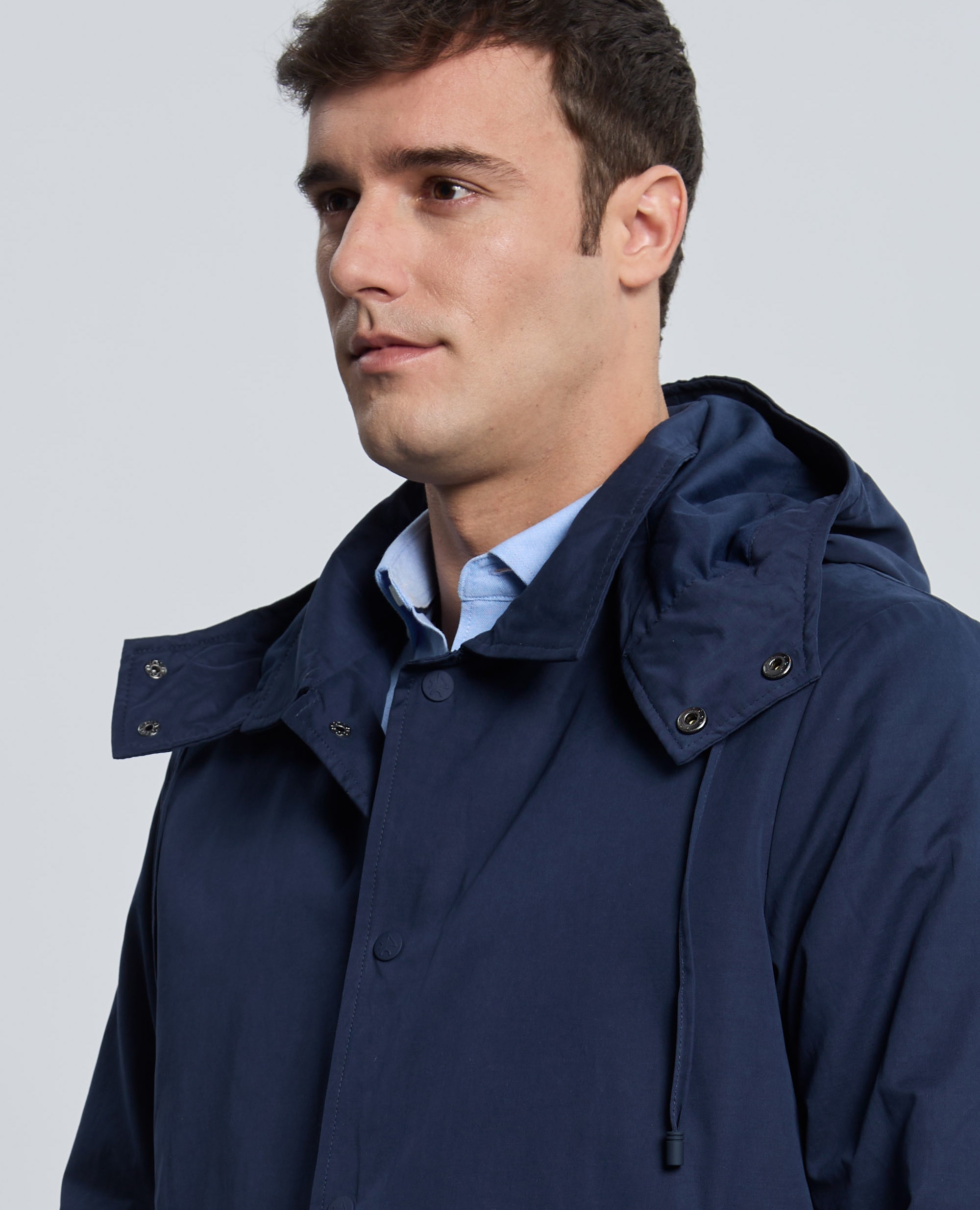 Parka de hombre con capucha - Valecuatro - Azul marino Azul marino-3