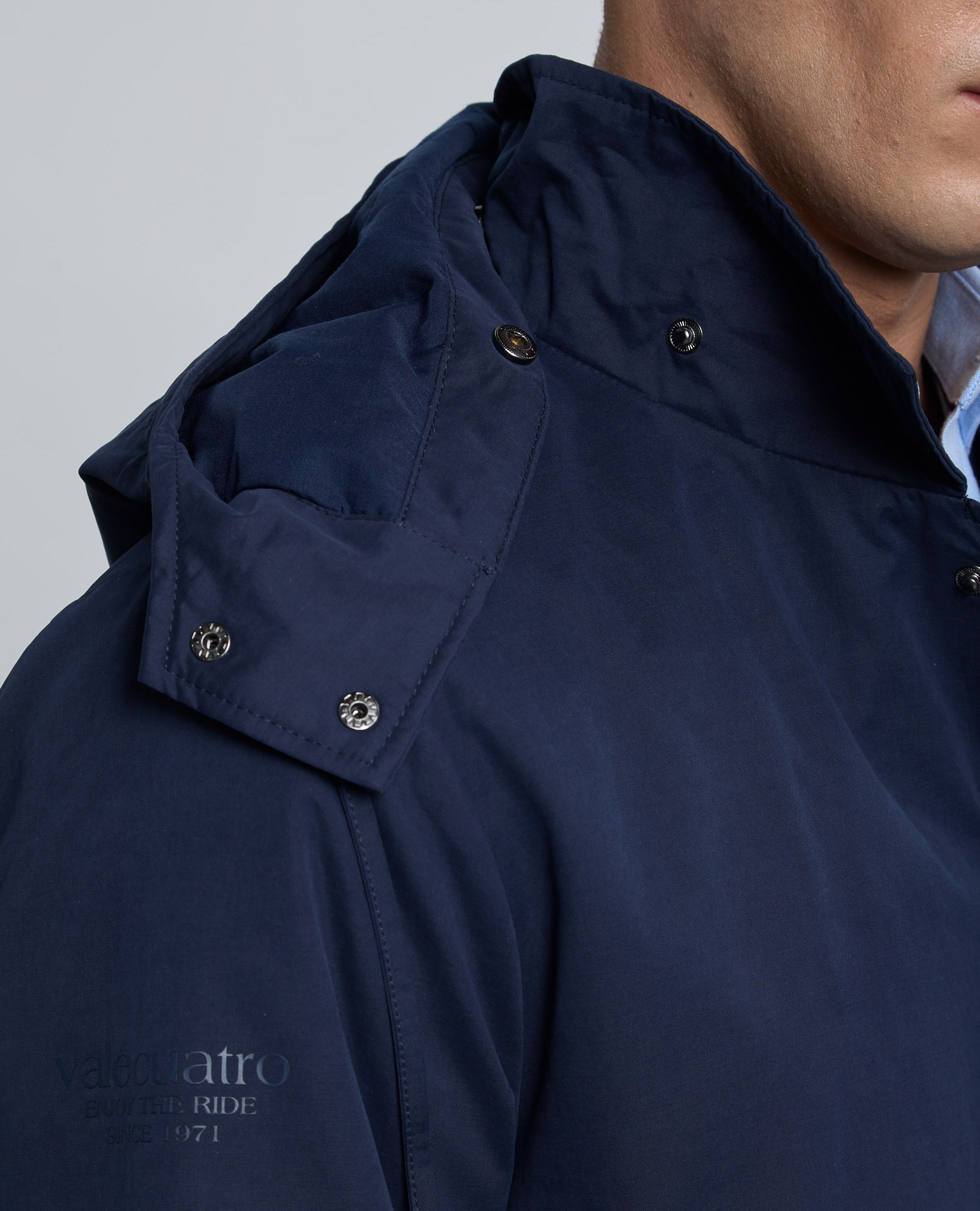 Parka de hombre con capucha - Valecuatro - Azul marino Azul marino-7