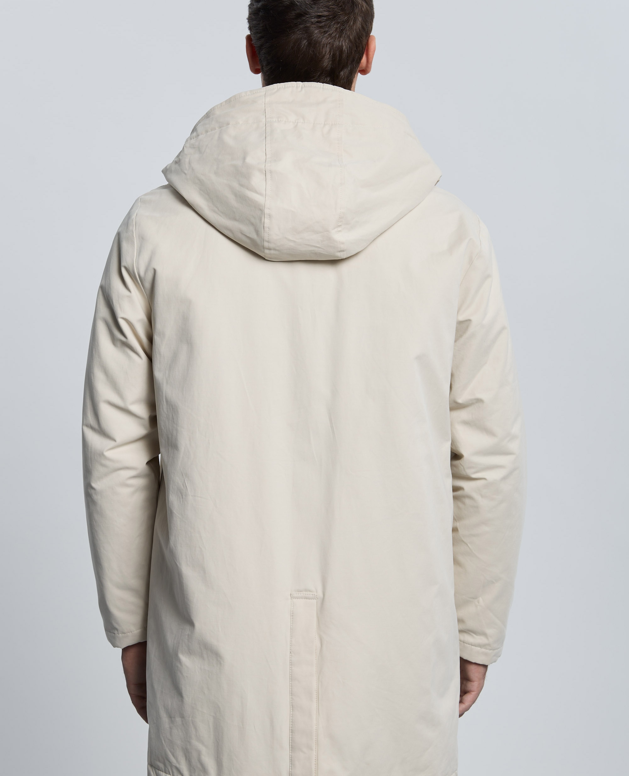 Parka de hombre con capucha - Valecuatro - Blanco roto Blanco roto-2
