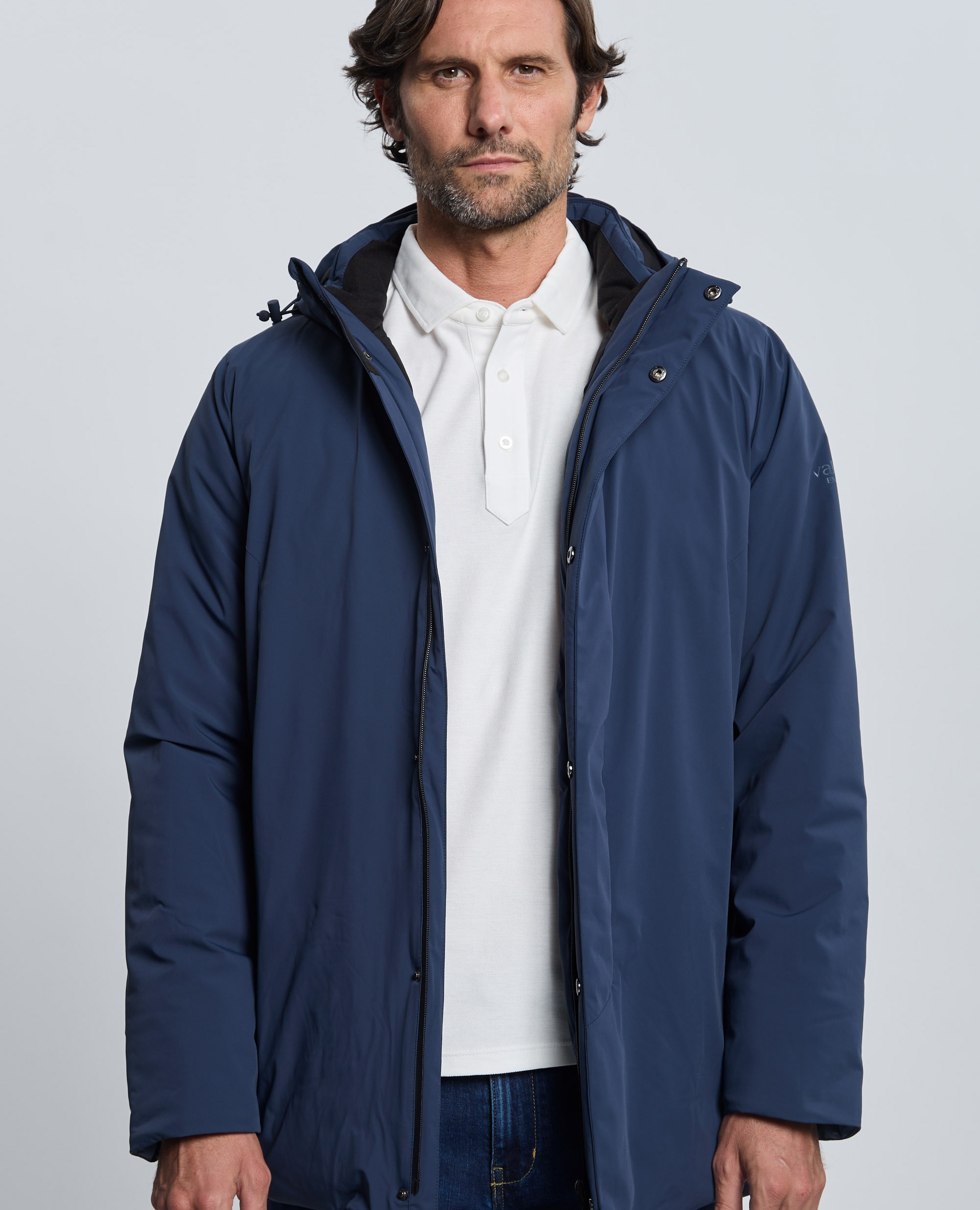 Abrigo parka de hombre acolchado con capucha - Valecuatro - Azul marino Azul marino-6