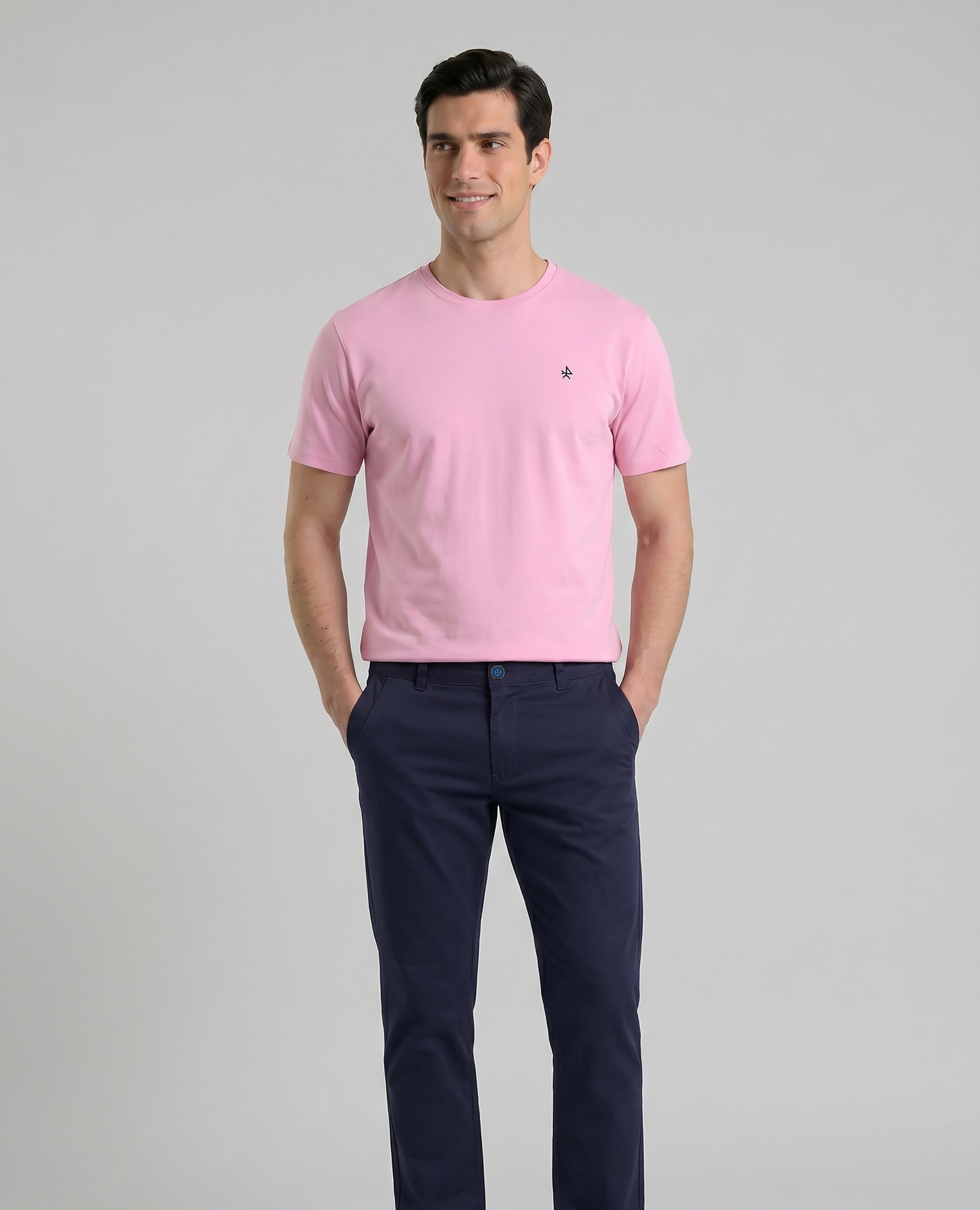 Chino de hombre corte regular fit - Valecuatro - Azul marino Azul marino-1