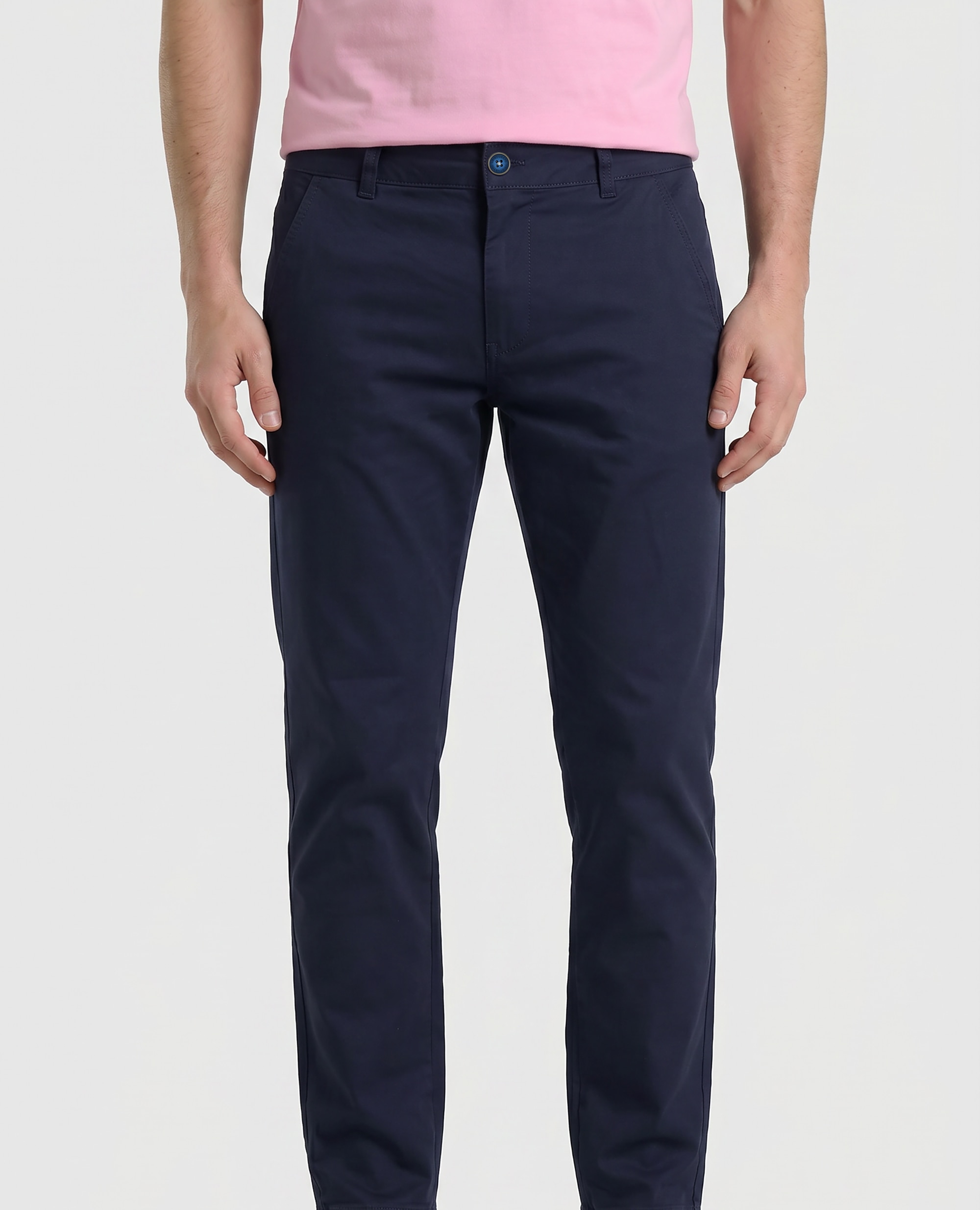 Chino de hombre corte regular fit - Valecuatro - Azul marino Azul marino-2