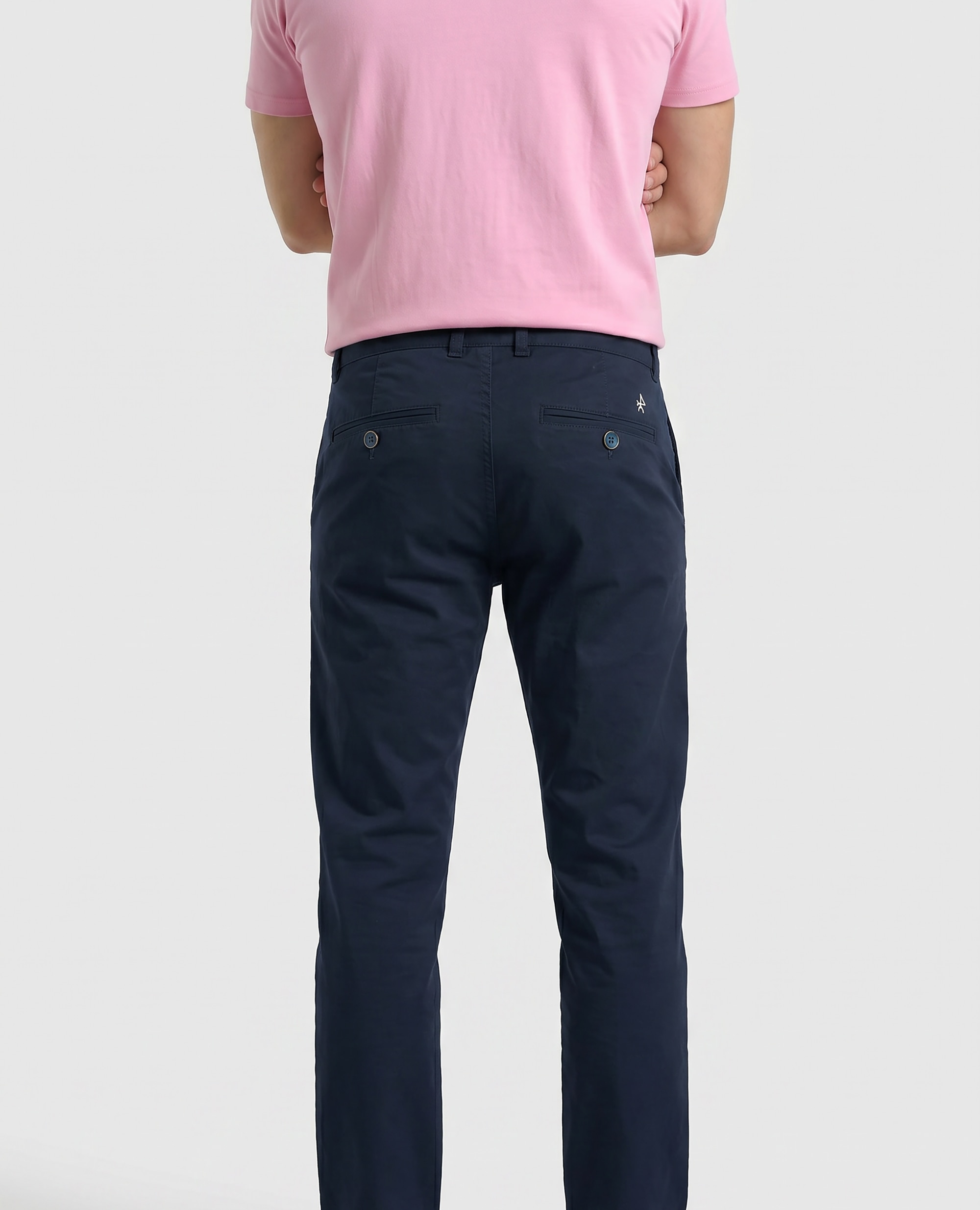 Chino de hombre corte regular fit - Valecuatro - Azul marino Azul marino-3