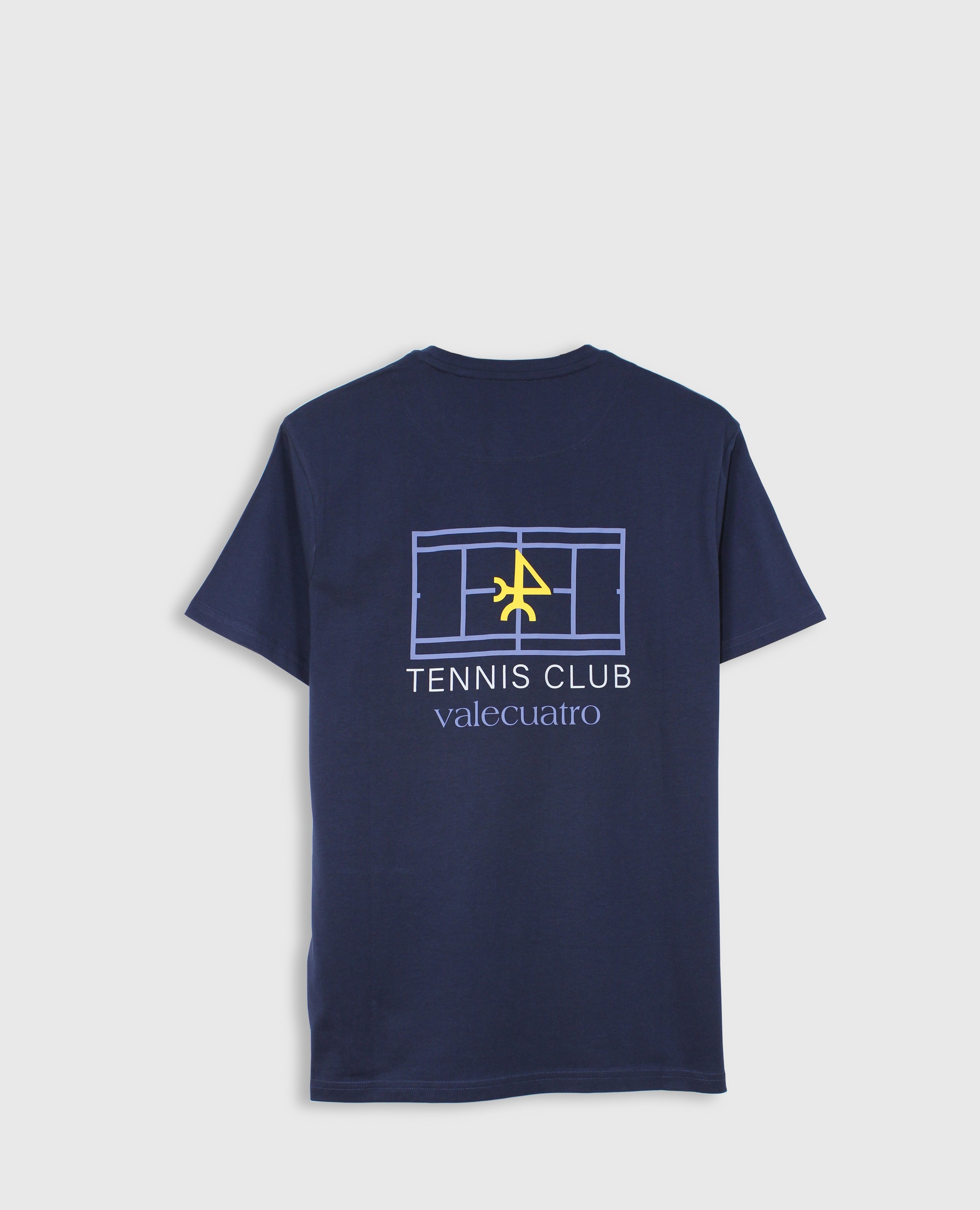 Camiseta de hombre clásica manga corta estampada - Valecuatro - Azul marino Azul marino-5