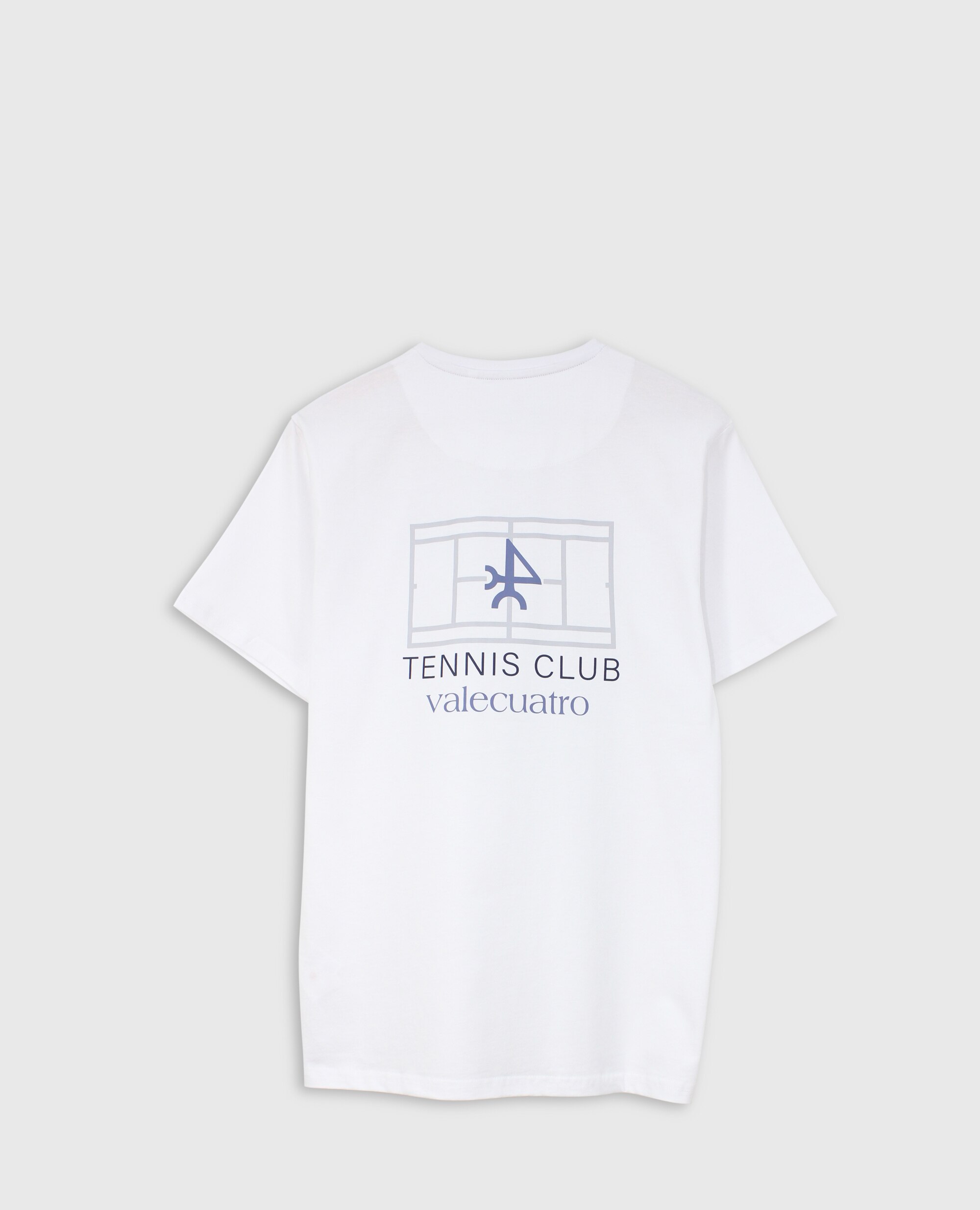 Camiseta de hombre clásica manga corta estampada - Valecuatro - Blanco Blanco-5