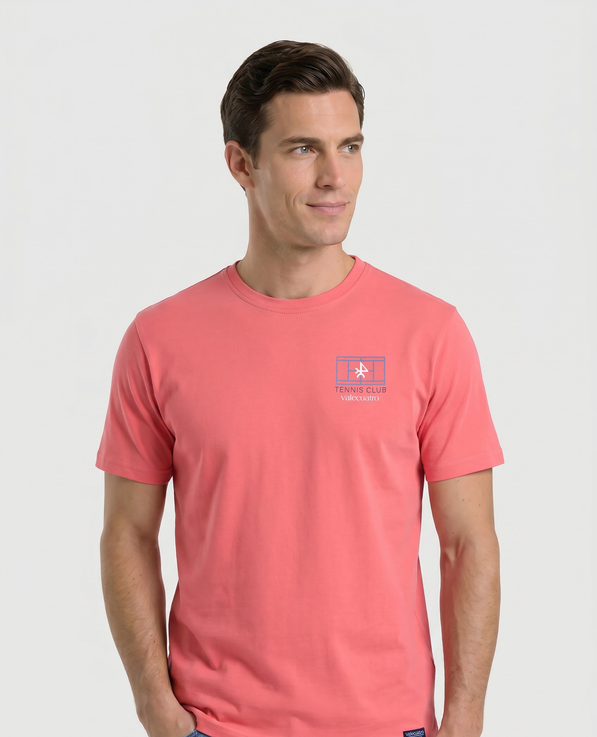 Imagen 0 de Camiseta de hombre clásica manga corta estampada Coral