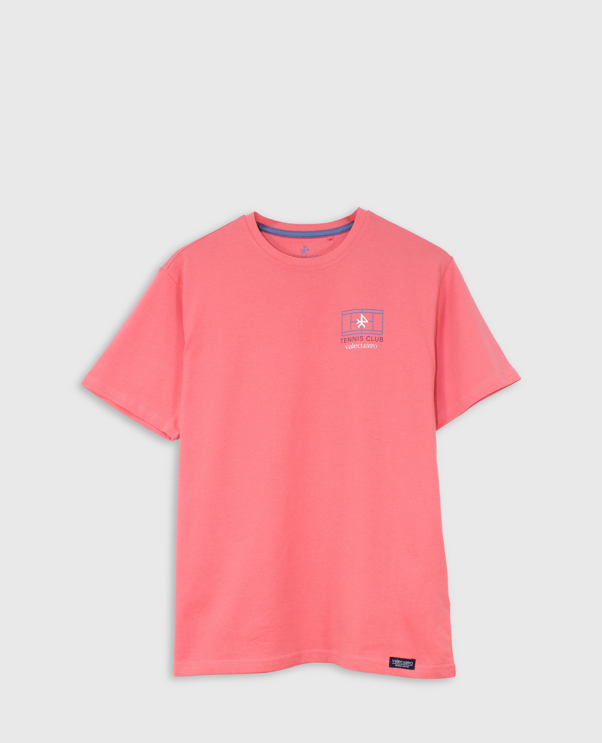 Camiseta de hombre clásica manga corta estampada - Valecuatro - Coral Coral-6