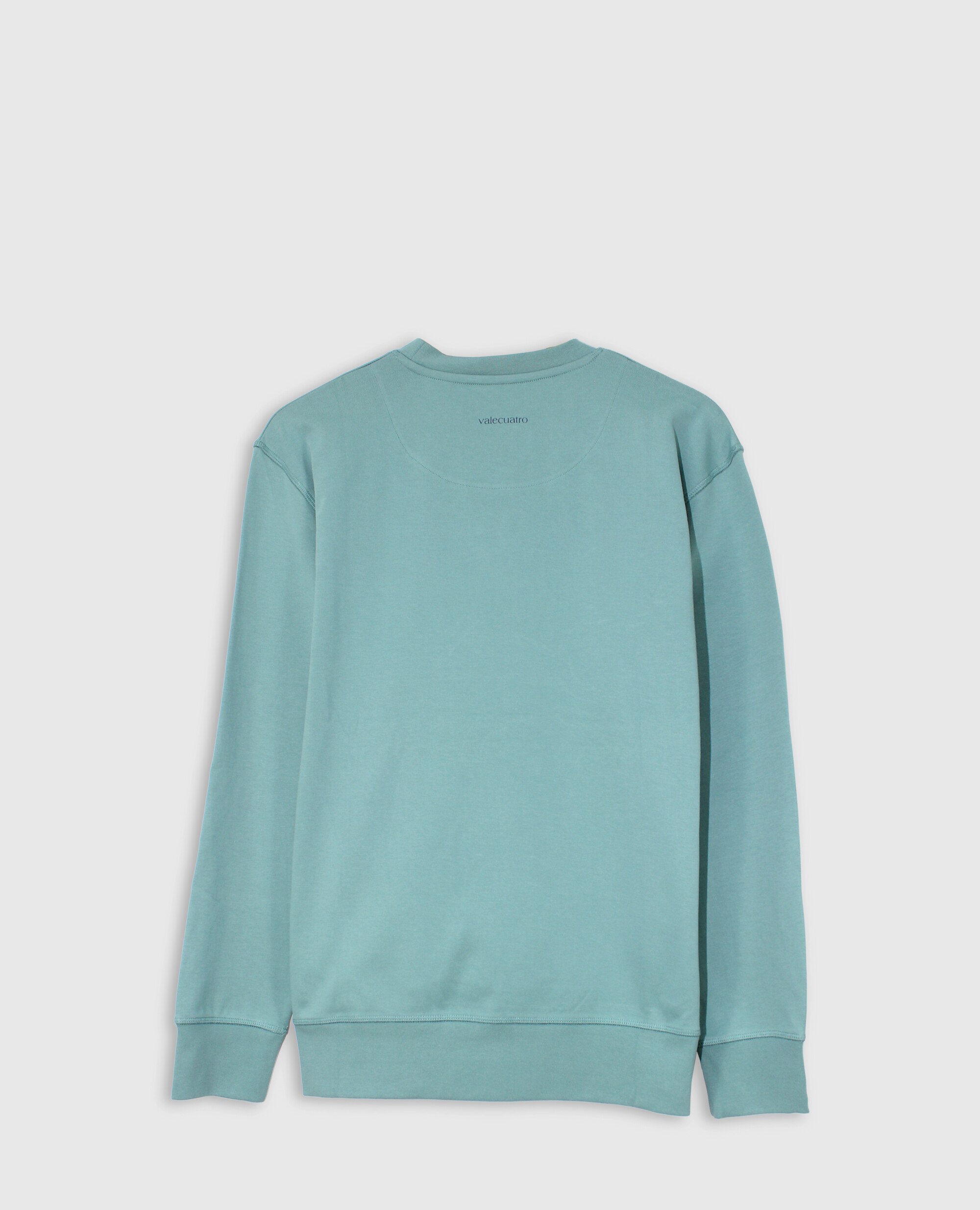 Sudadera de hombre sin capucha con cuello redondo estampada - Valecuatro - Verde Verde-5