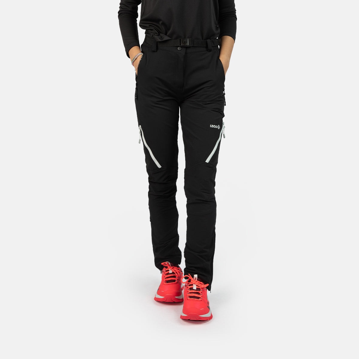 Pantalón de montaña de mujer AGON W Izas - Negro / Plata Negro / Plata-3