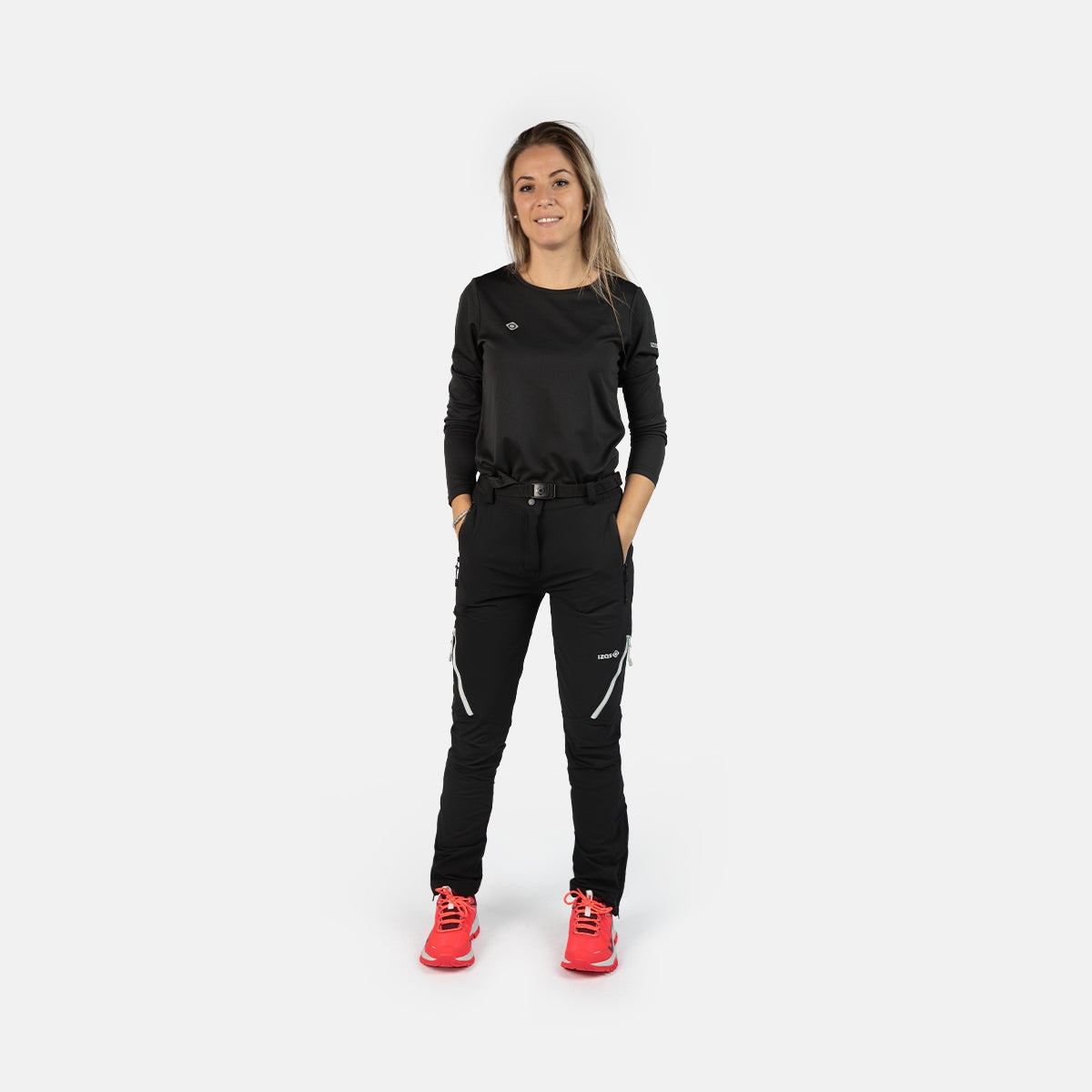 Pantalón de montaña de mujer AGON W Izas - Negro / Plata Negro / Plata-5