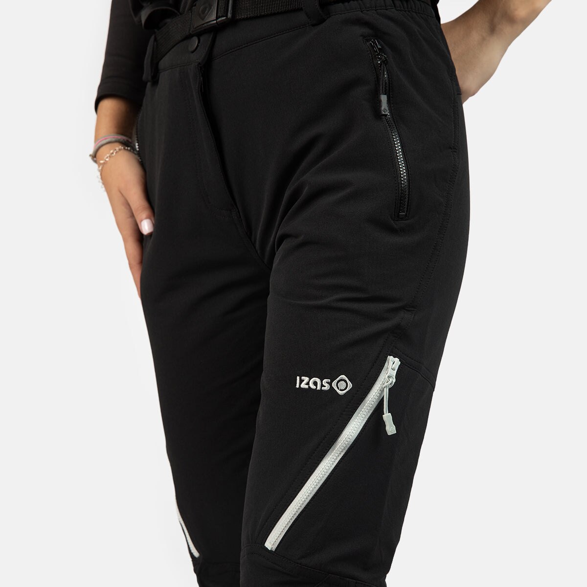 Pantalón de montaña de mujer AGON W Izas - Negro / Plata Negro / Plata-6