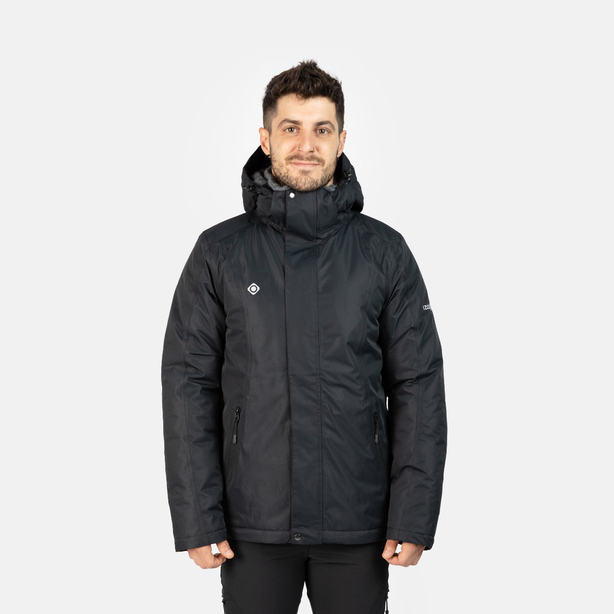 Chaqueta de hombre Dáoslos M Izas - Negro / Gris Negro / Gris-3
