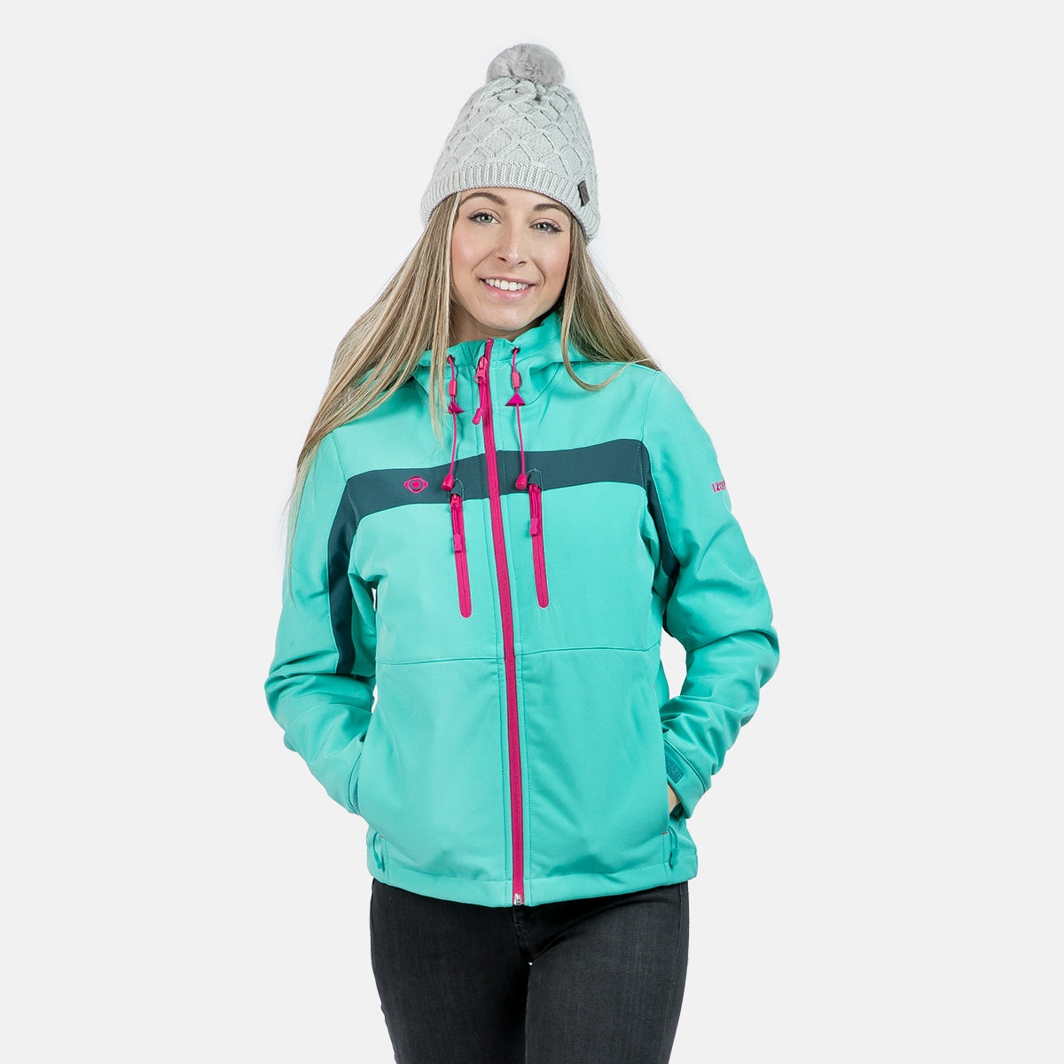 Chaqueta softshell de mujer INATYE Izas - Verde Verde-3