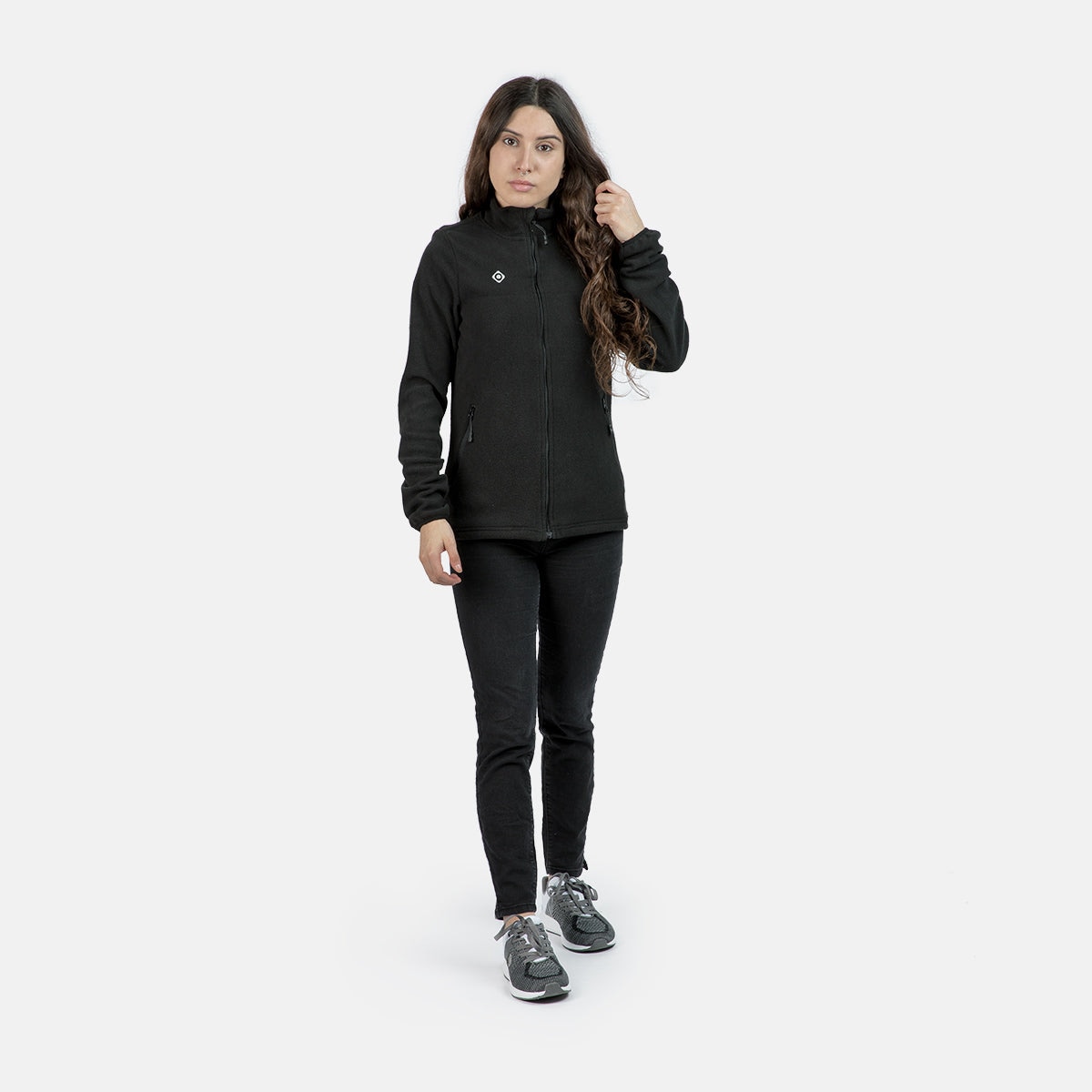 Forro polar de mujer PADRU W Izas - Negro Negro-3