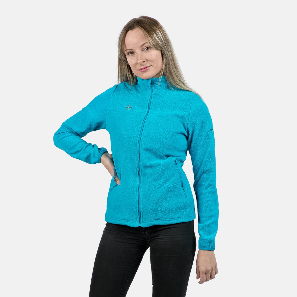 Forro polar de mujer PADRU W Izas - Azul Turquesa Azul Turquesa-3