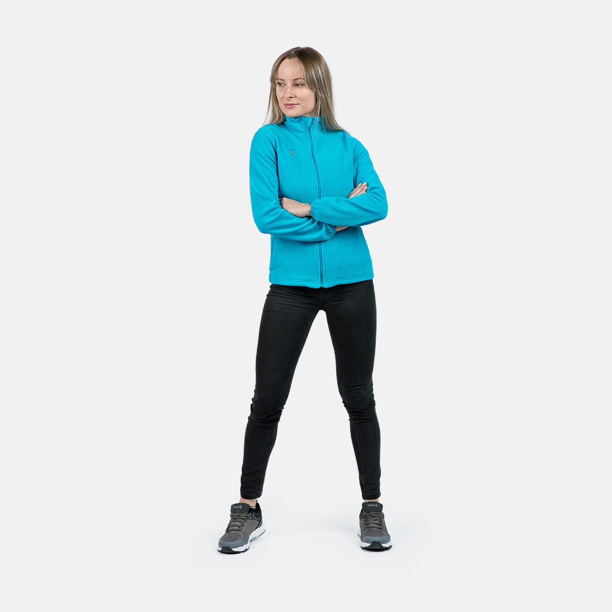 Forro polar de mujer PADRU W Izas - Azul Turquesa Azul Turquesa-5