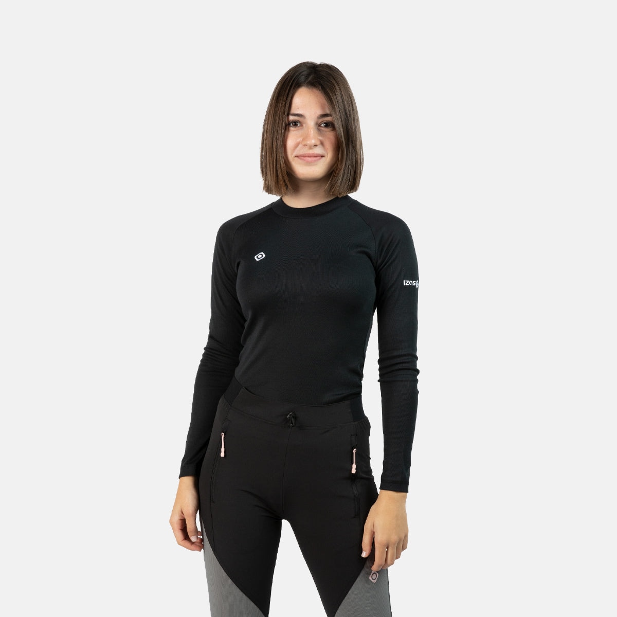 Imagen 3 de Camiseta térmica de mujer NELION W Izas - Negro Negro