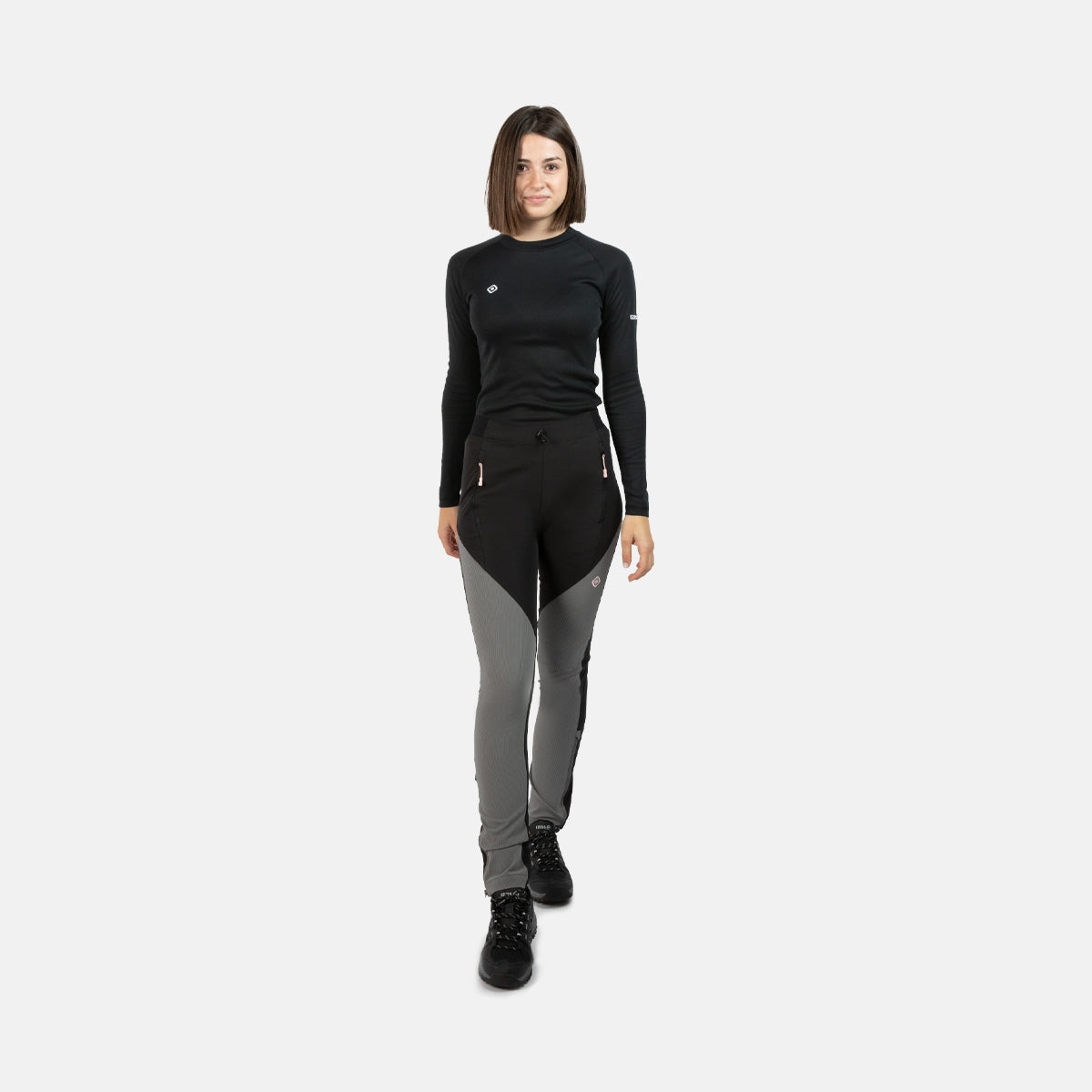 Imagen 5 de Camiseta térmica de mujer NELION W Izas - Negro Negro