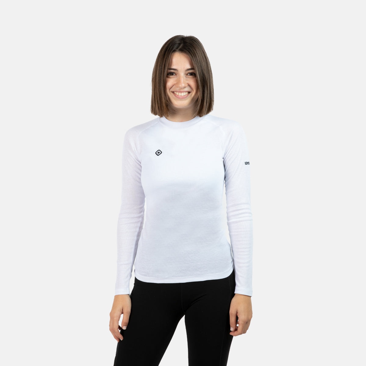 Imagen 3 de Camiseta térmica de mujer NELION W Izas - Blanco Blanco